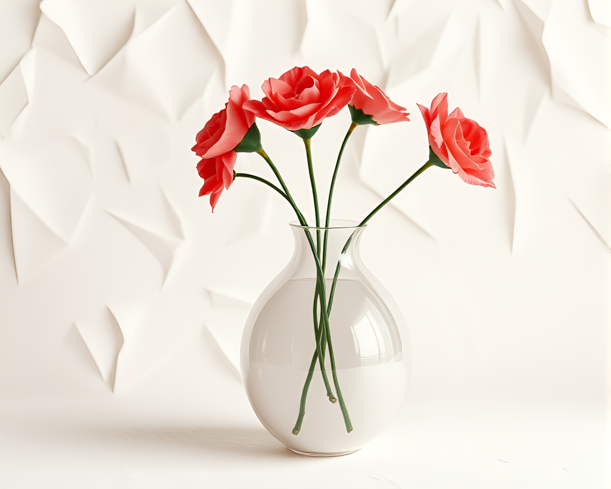 Vintage Vase on Paper Textures in 3D – free AI stock image
