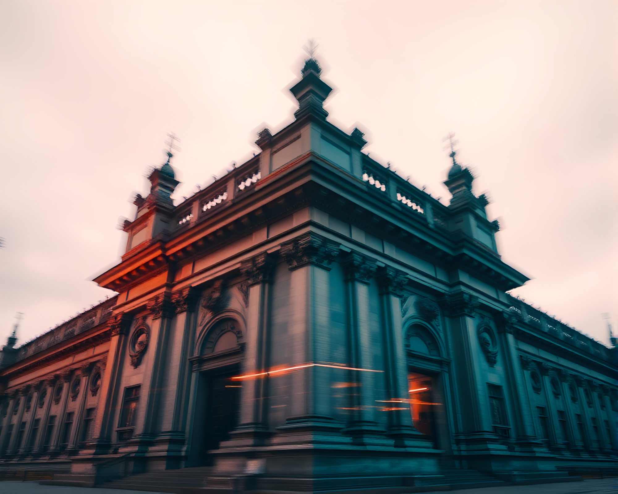 Banshee in Jewel-Toned Architectural Frame – free AI stock image