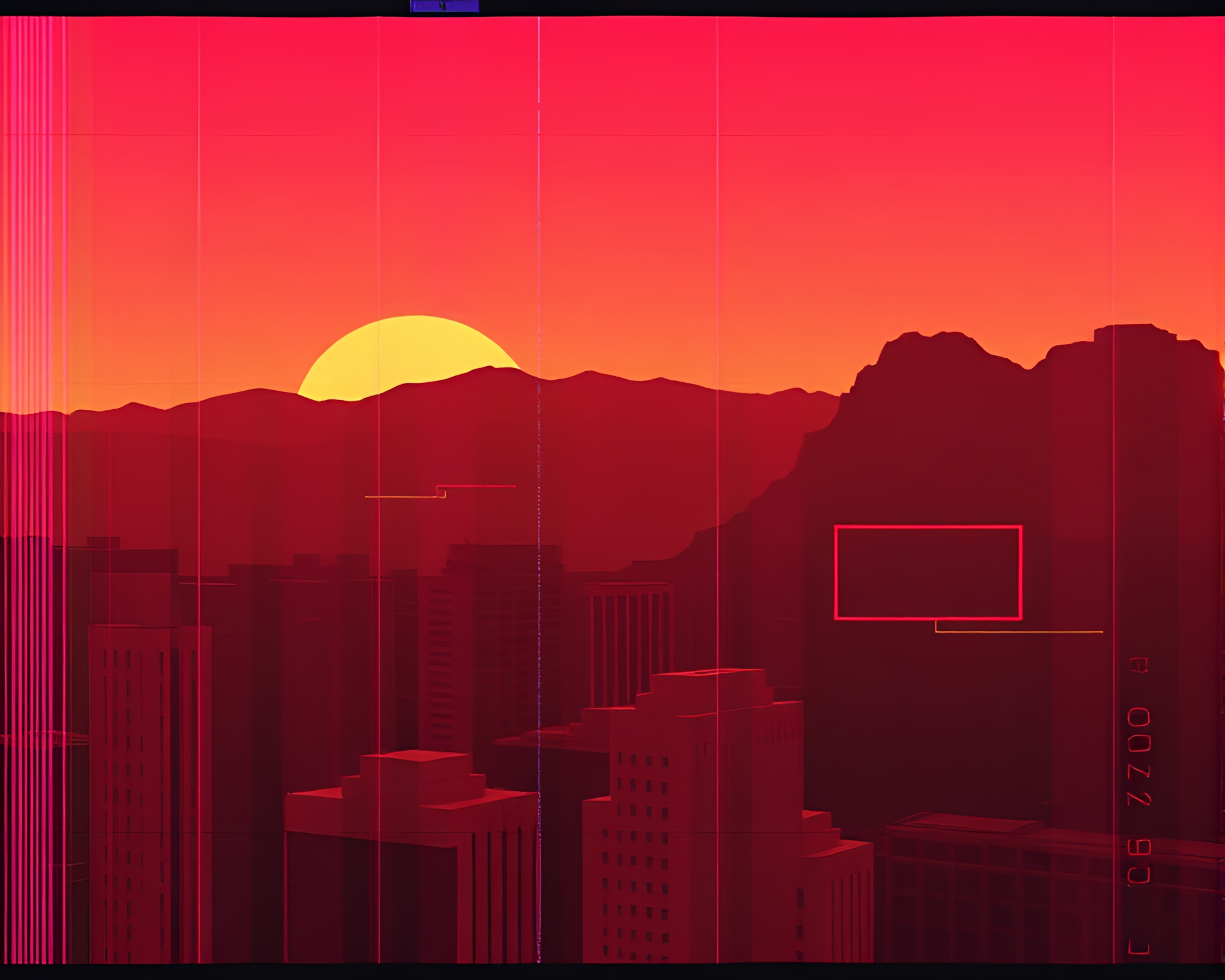 Phoenix Rising in Glitch Artifacts – free AI stock image
