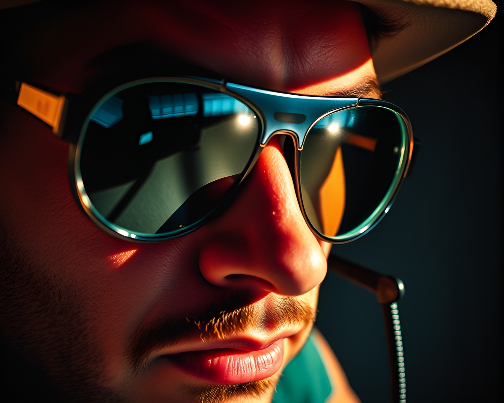 Time Traveller in Pop Art Close-Up – free AI stock image