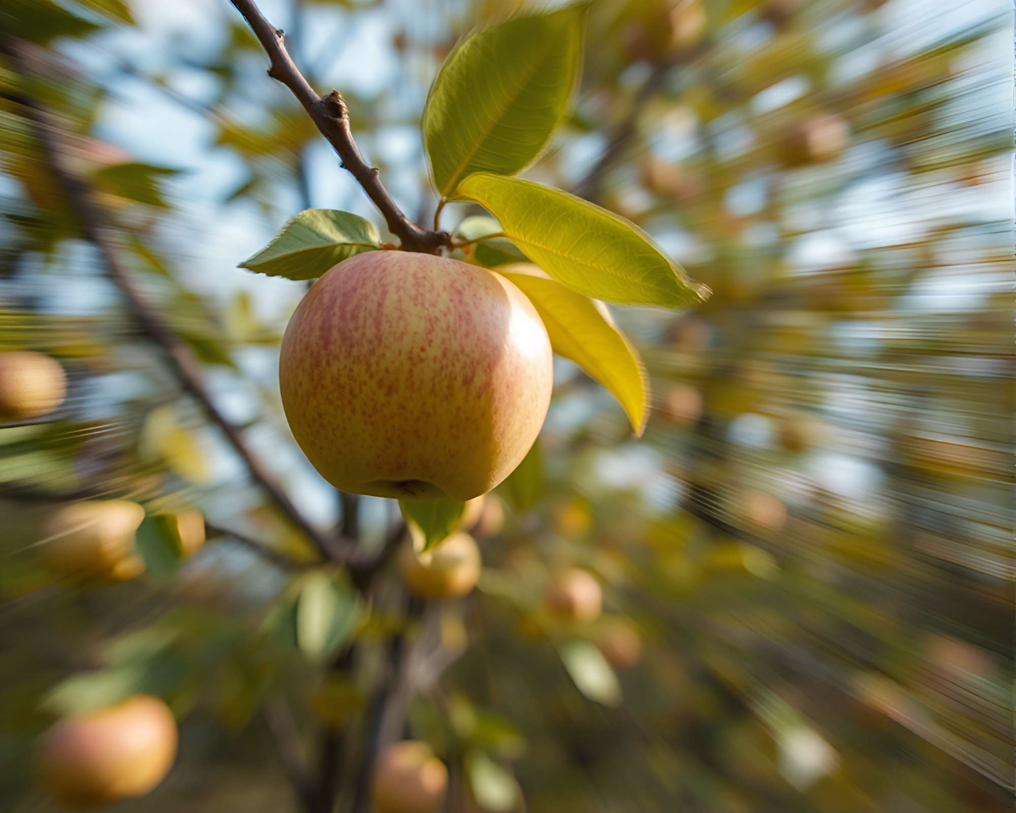 Surreal Apple Cider Motion Blur Fantasy – free AI stock image