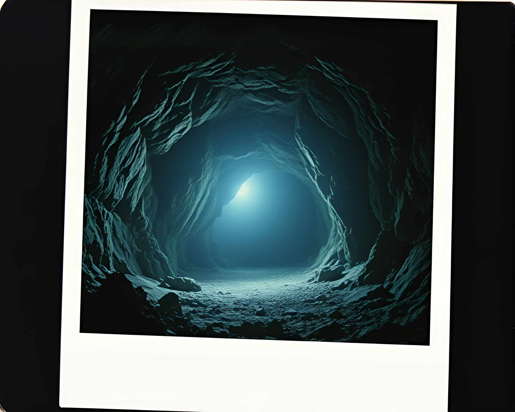 Dwarf Emerging from Enchanted Cave Zoom Burst – free AI stock image