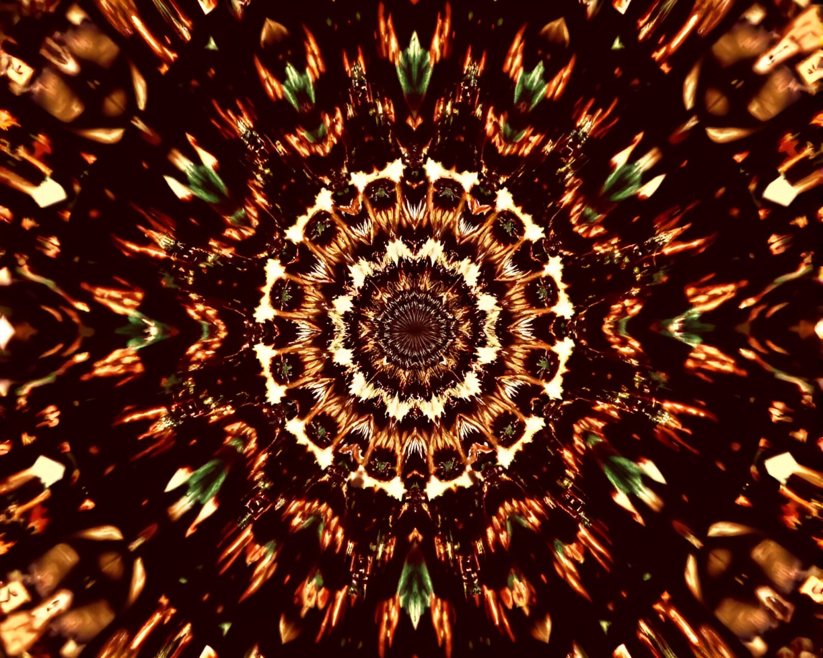 Abstract digital art of neon binary code in sepia tones