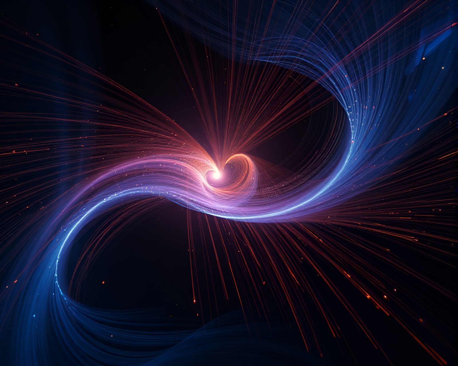 Fantastical satellite theme with fiber optics and light painting effects