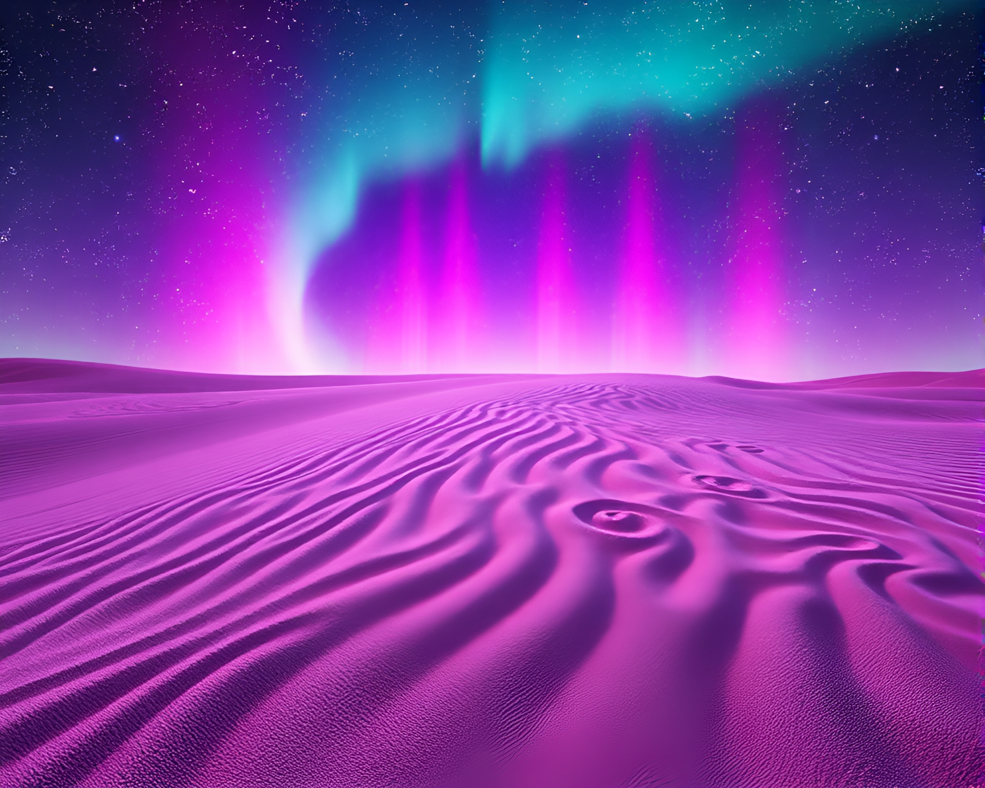 Aurora Borealis Sand Swirl Graphic Novel – free AI stock image