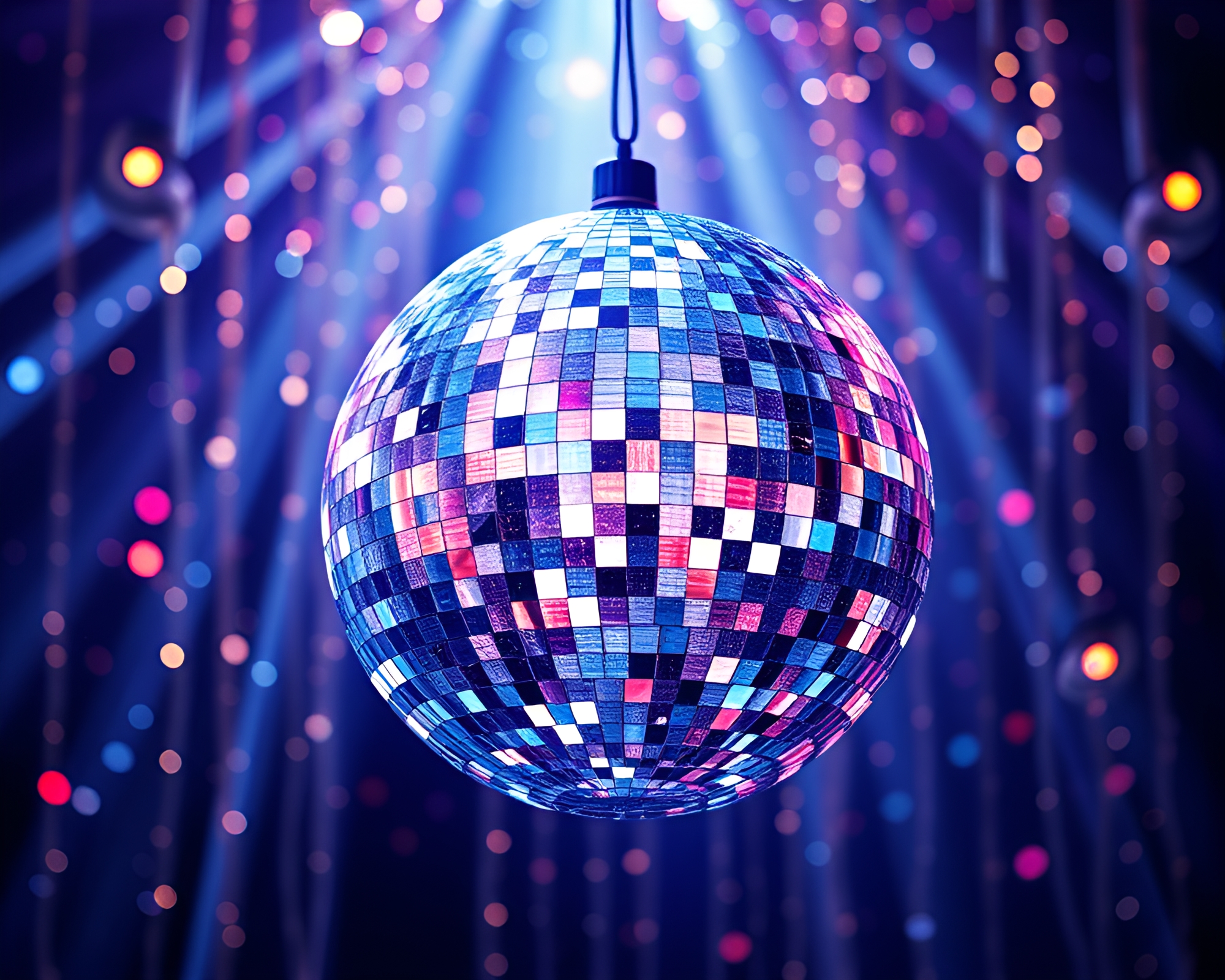Gleaming Disco Drum Collage Illustration – free AI stock image