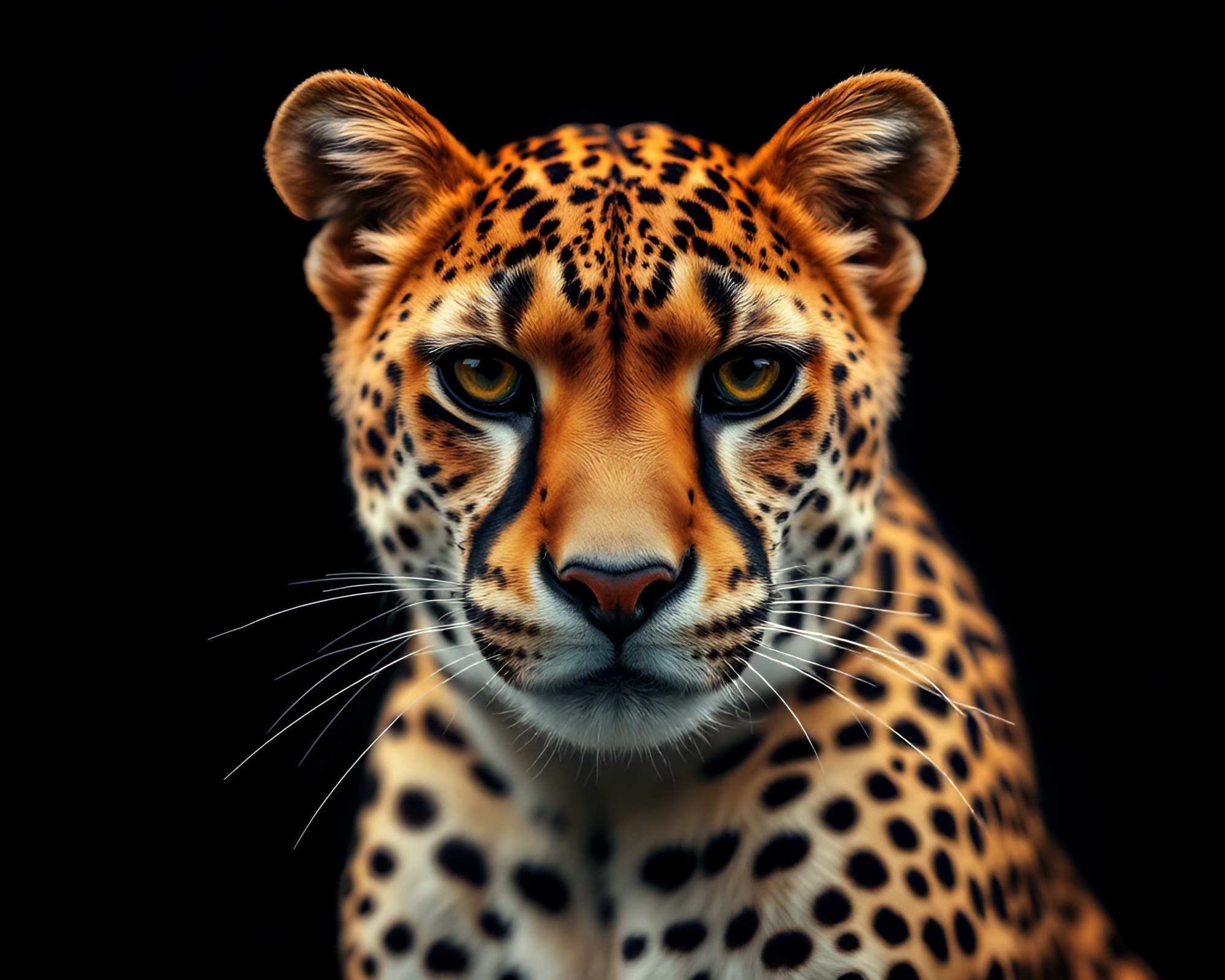 Sleek AI-Generated Cheetah in High-Key Jungle – free AI stock image