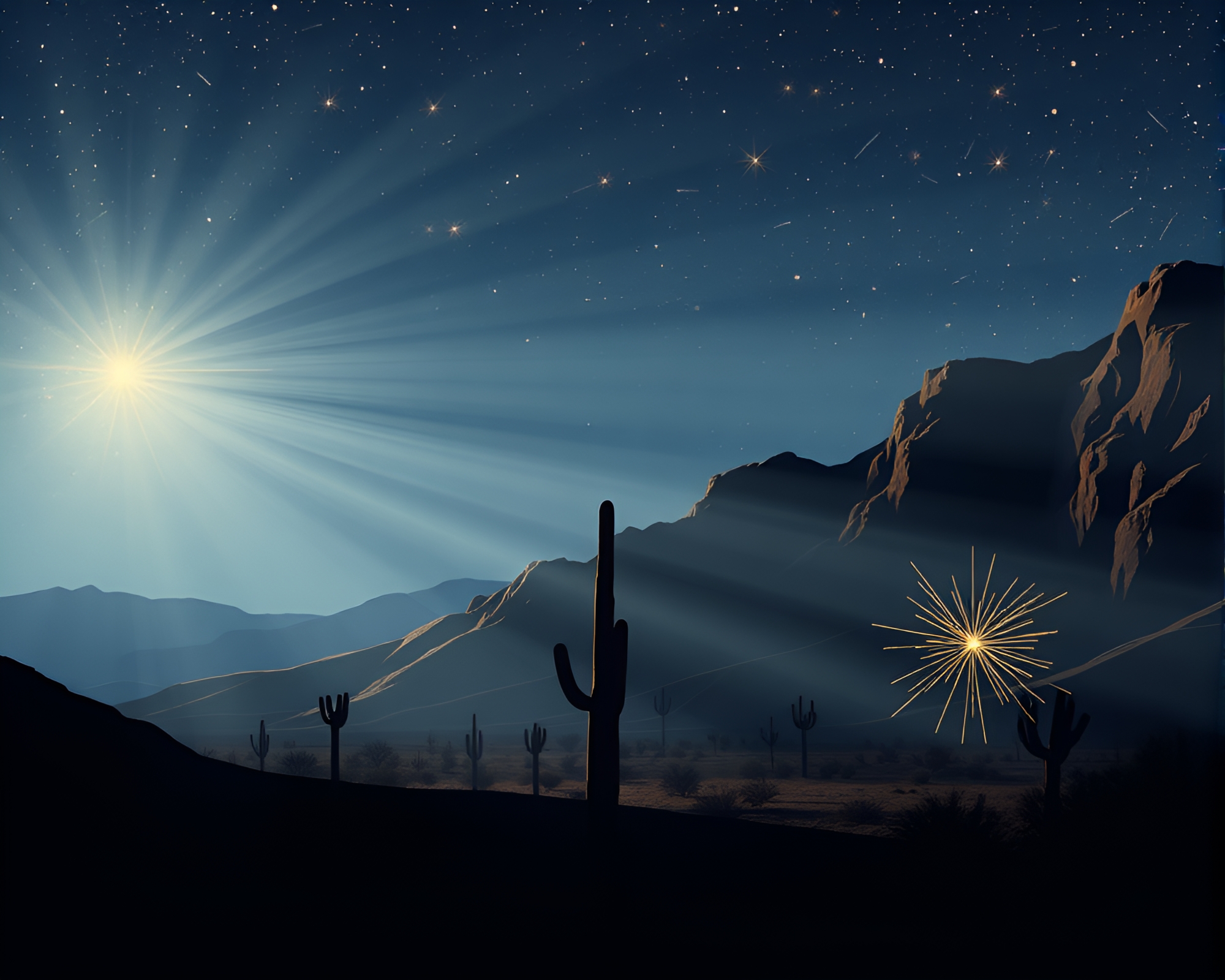 Sparkling Mirage: Vector Attic Perception – free AI stock image