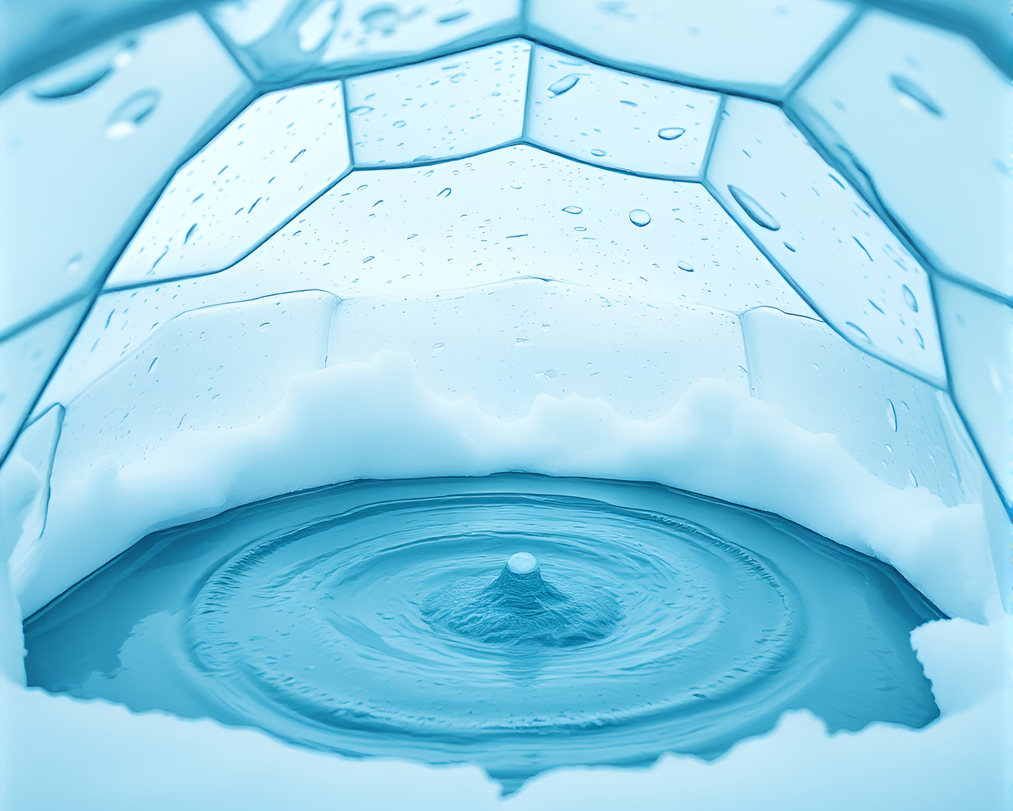 Whirlpool Glass Igloo Under Grainy Film Stereograph Light – free AI stock image