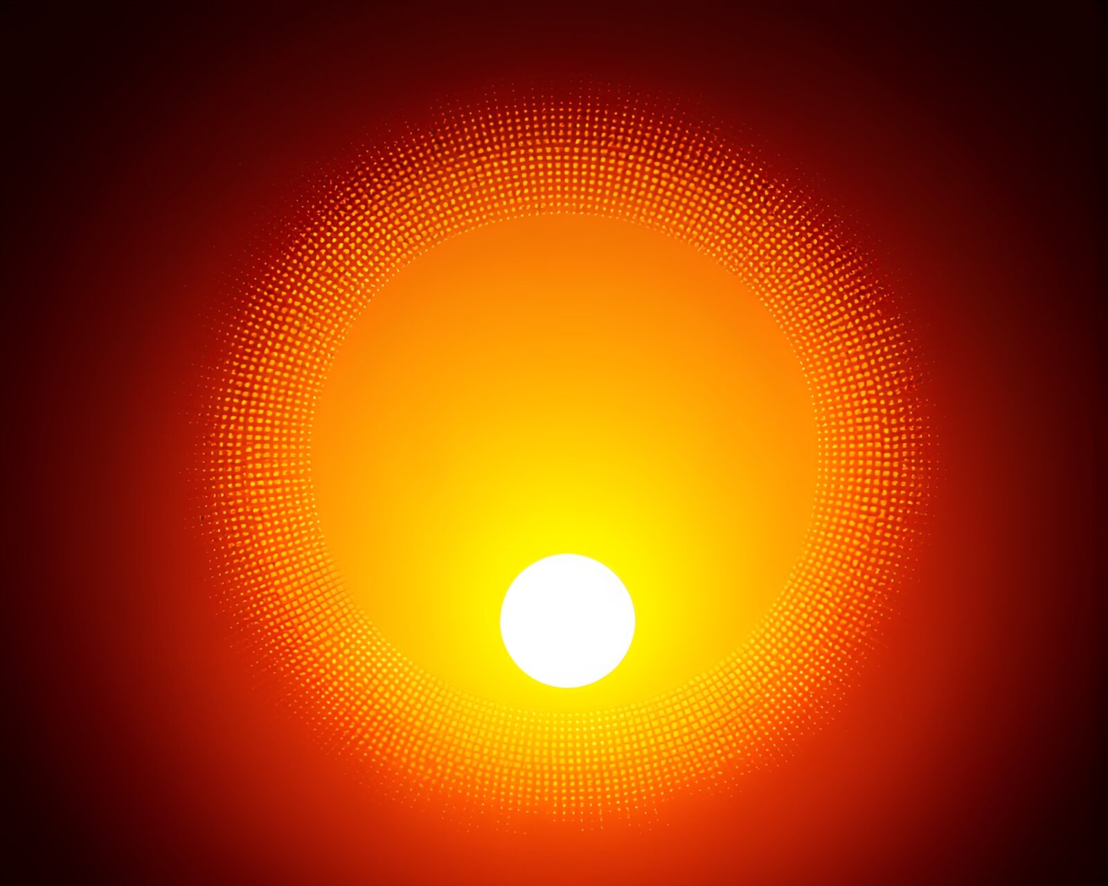 Abstract medical illustration of Stone Circle at sunset