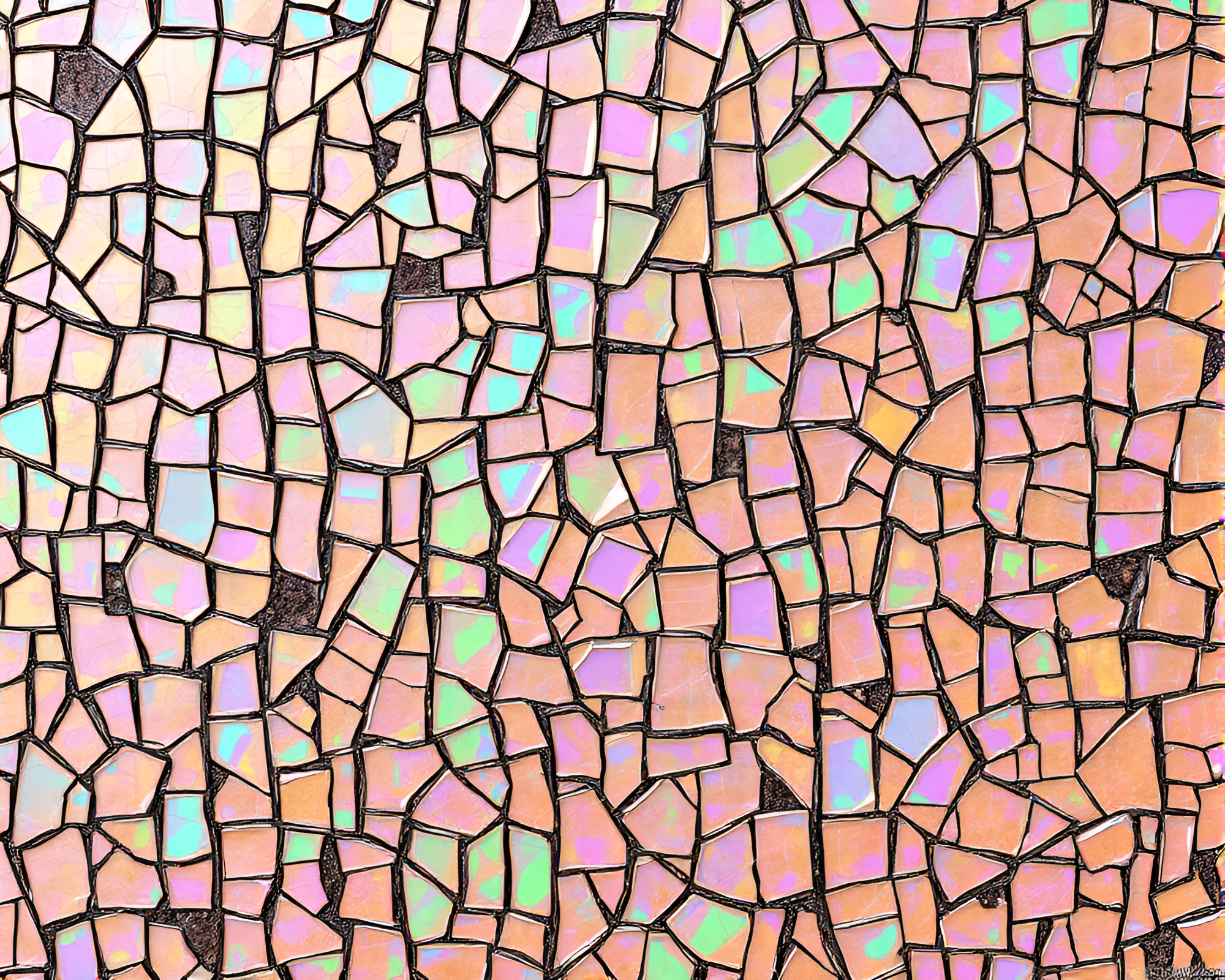 Savannah Holographic Mosaic: Scratch Texture Fantasy – free AI stock image