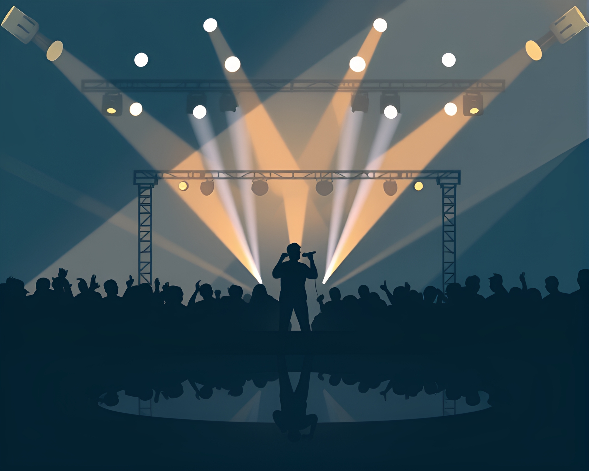 Rocket Silhouette Reflecting in Medical Illustration Style – free AI stock image