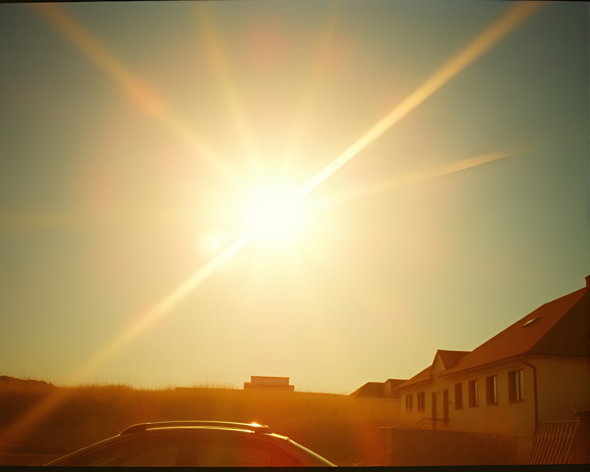Sun Glare Grunge Rune Stone Illumination – free AI stock image