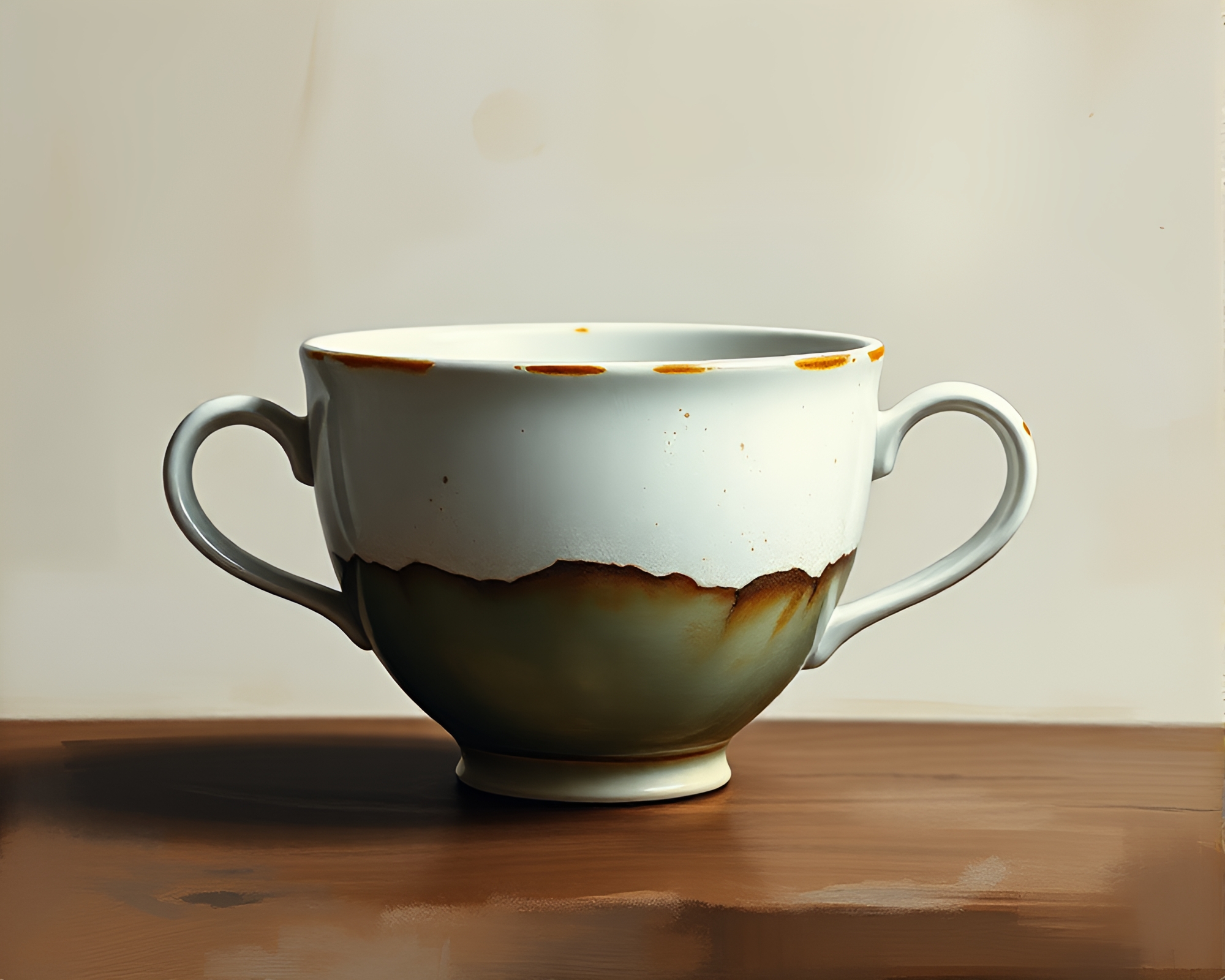 Whimsical Coffee Cup Under Cosmic Sky – free AI stock image