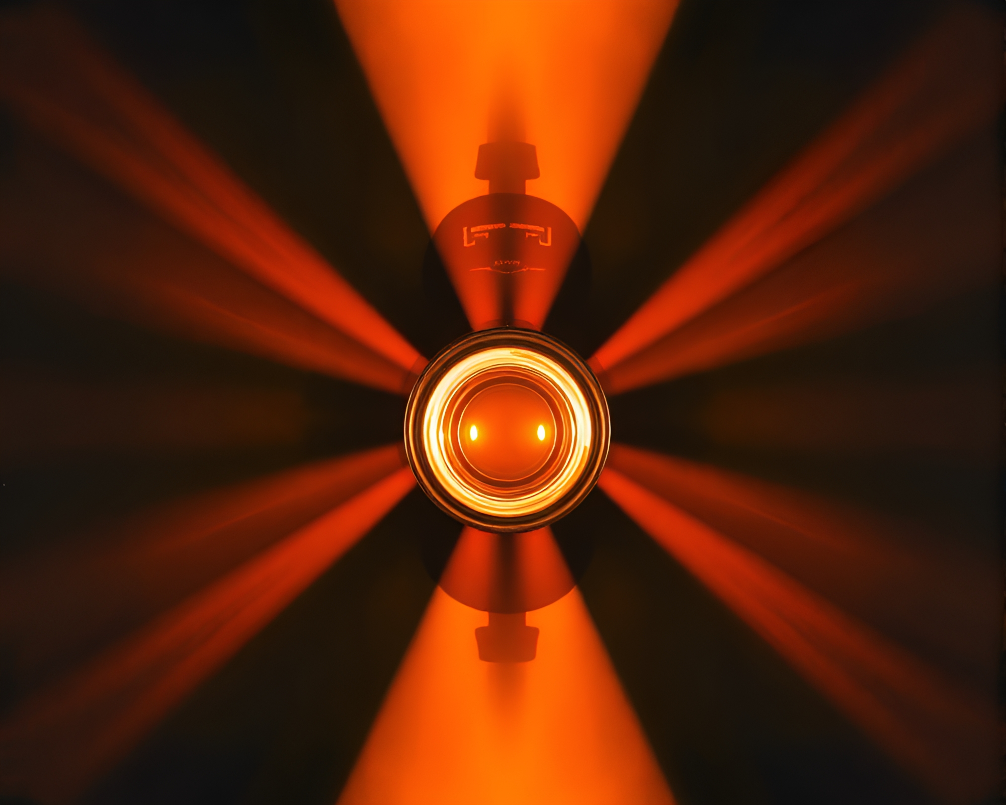 Symmetrical Camera Dance with Theatrical Lighting – free AI stock image