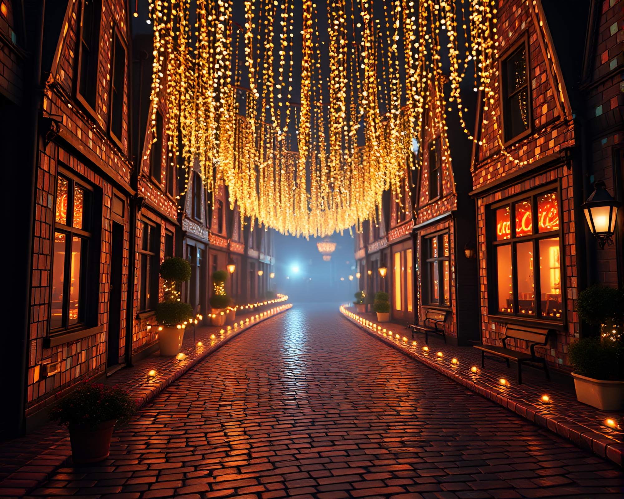 Fairy in Mosaic Light: CGI Dutch Angle Fantasy – free AI stock image