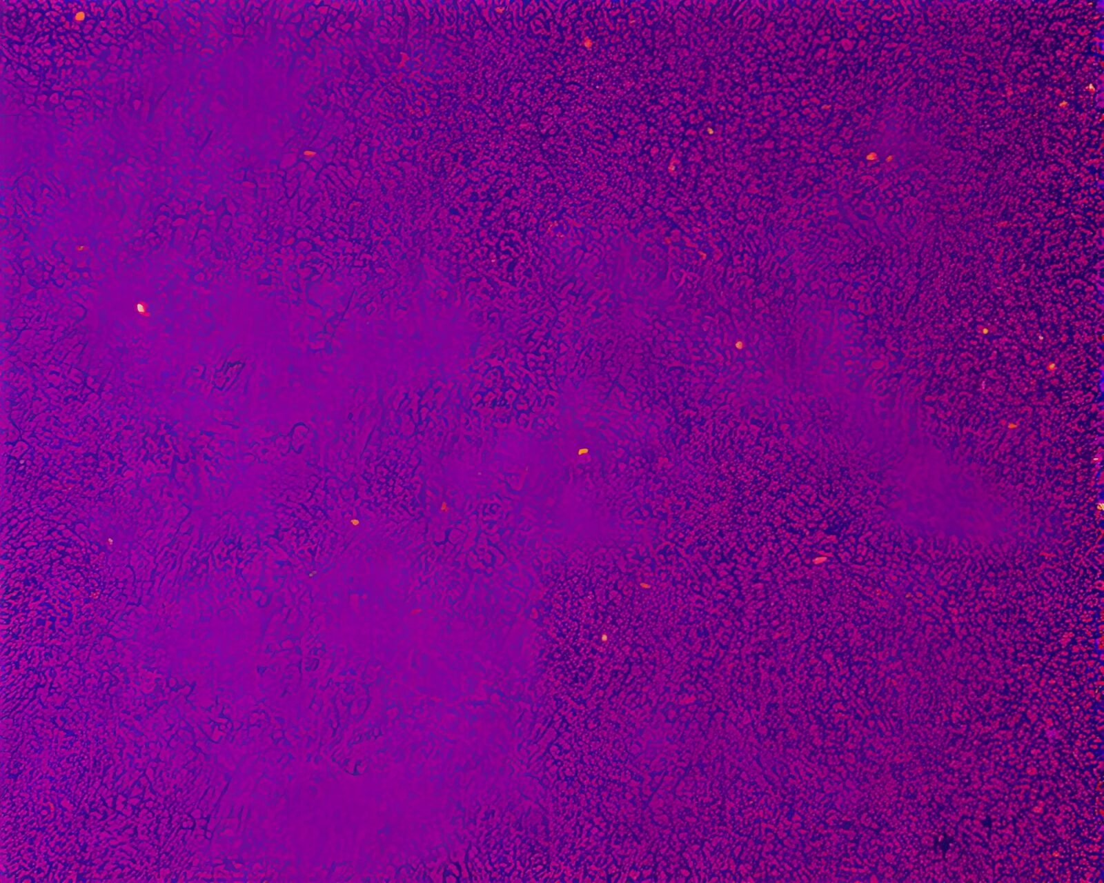 Digital glitch effect on rusted metal flakes in ultraviolet light