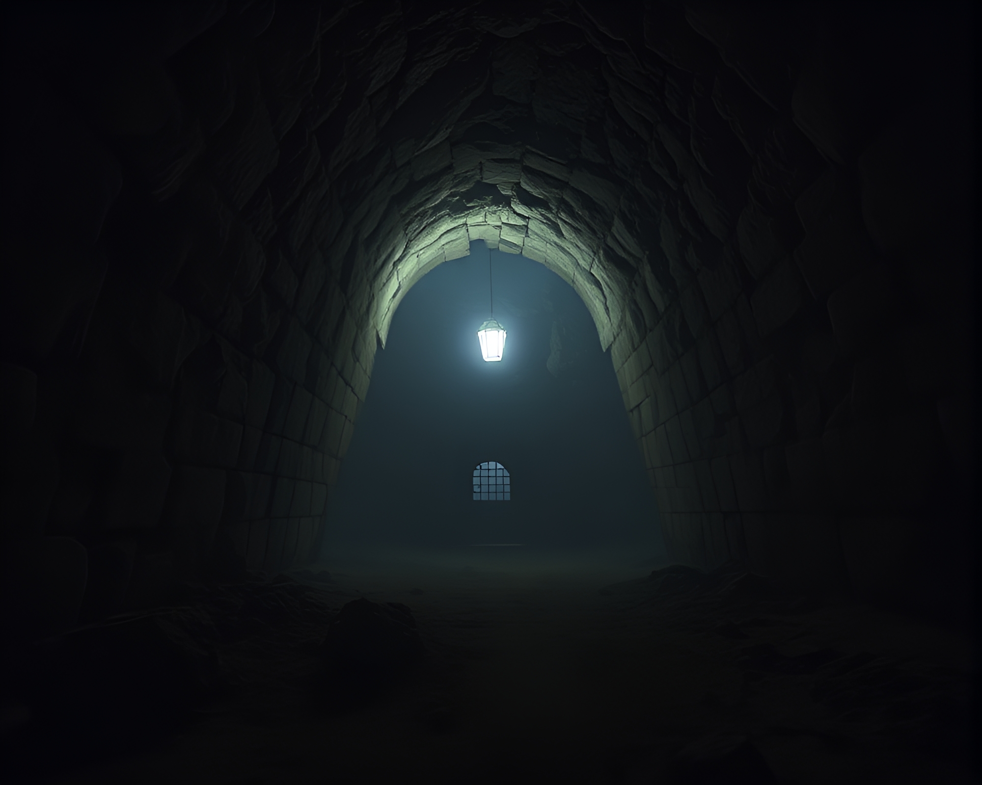 Deserted Castle’s Basement Gloom – free AI stock image