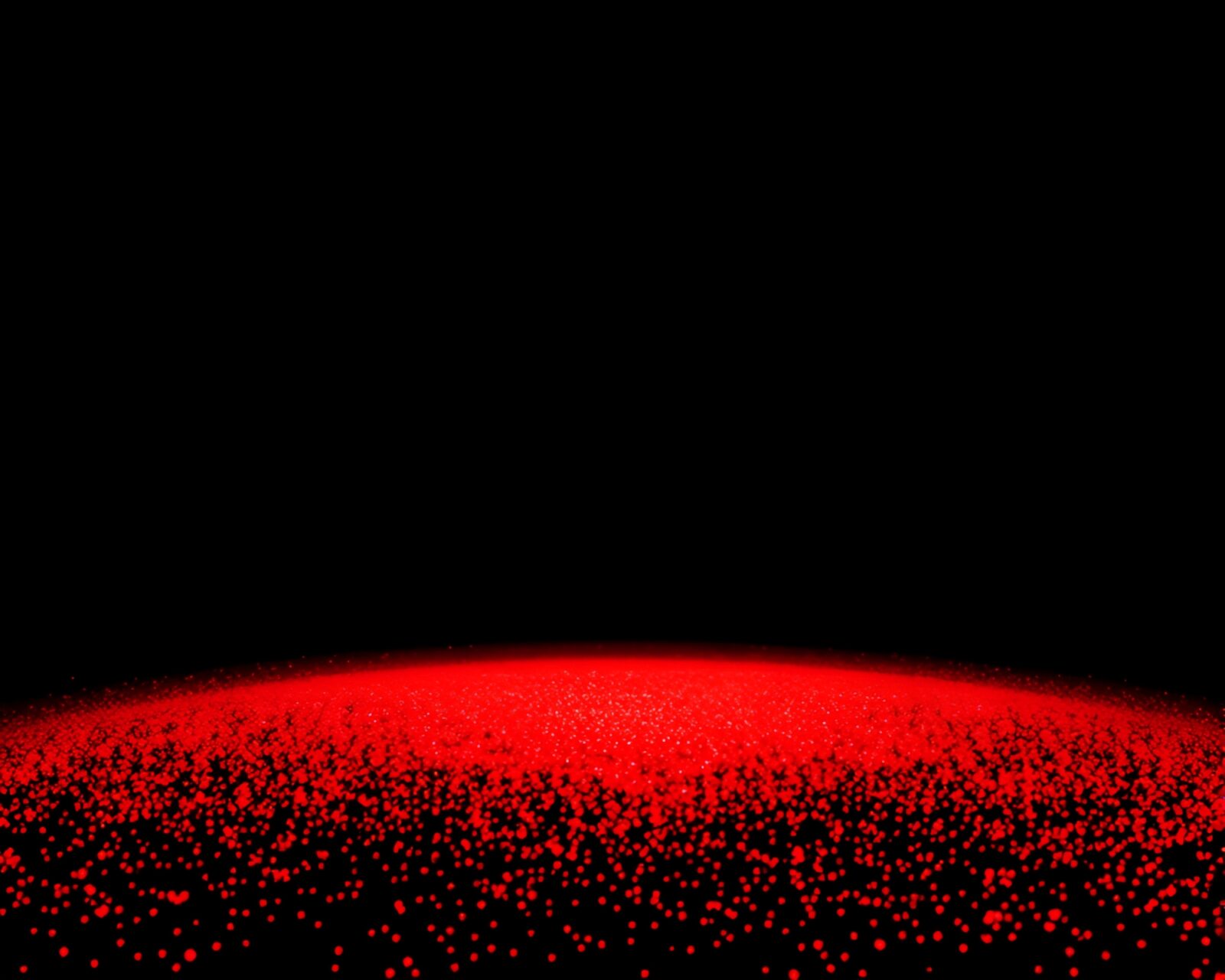 Dramatic red plateau landscape with swirling particles