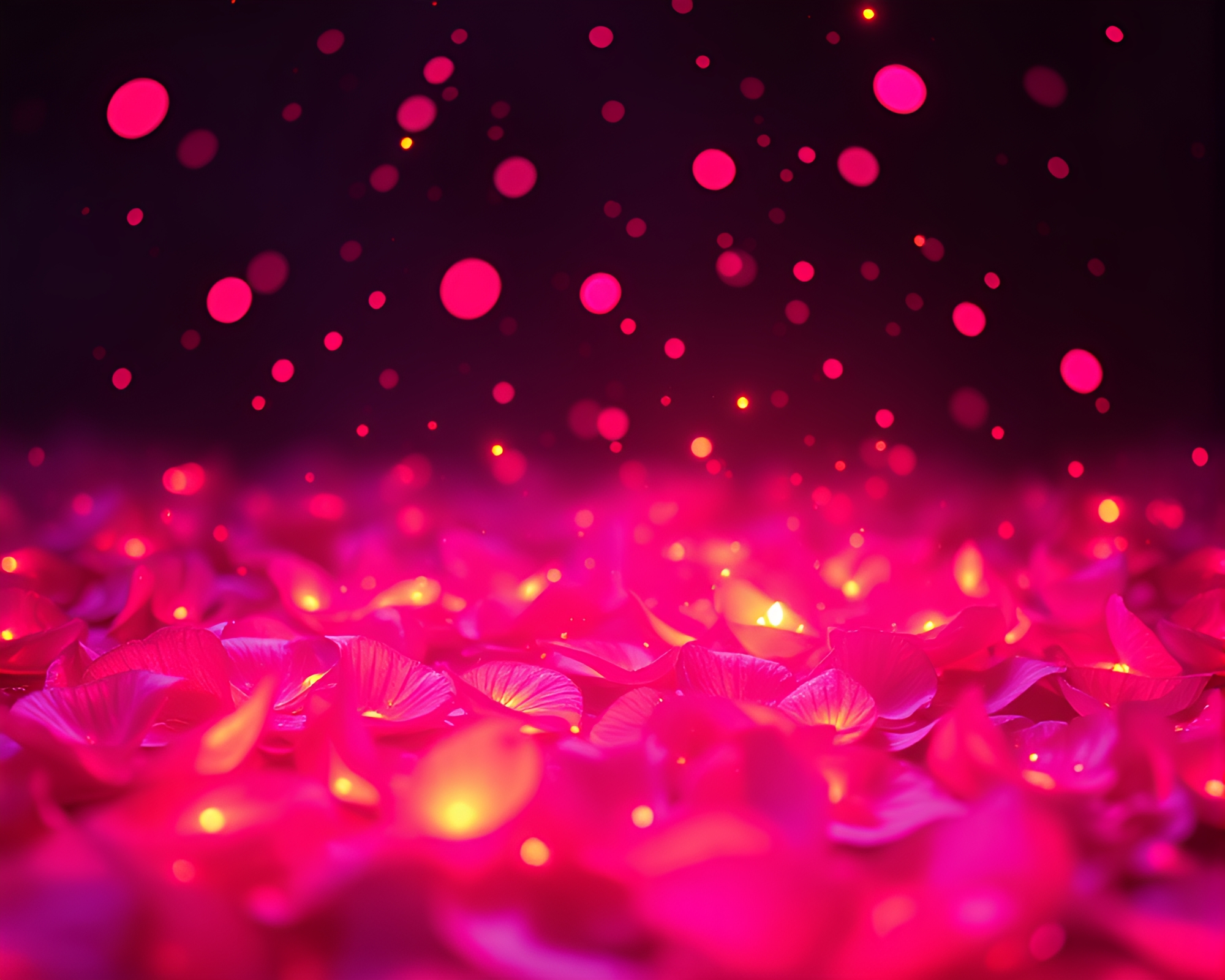Holographic Flower Petals Sorcery Aura Glow – free AI stock image