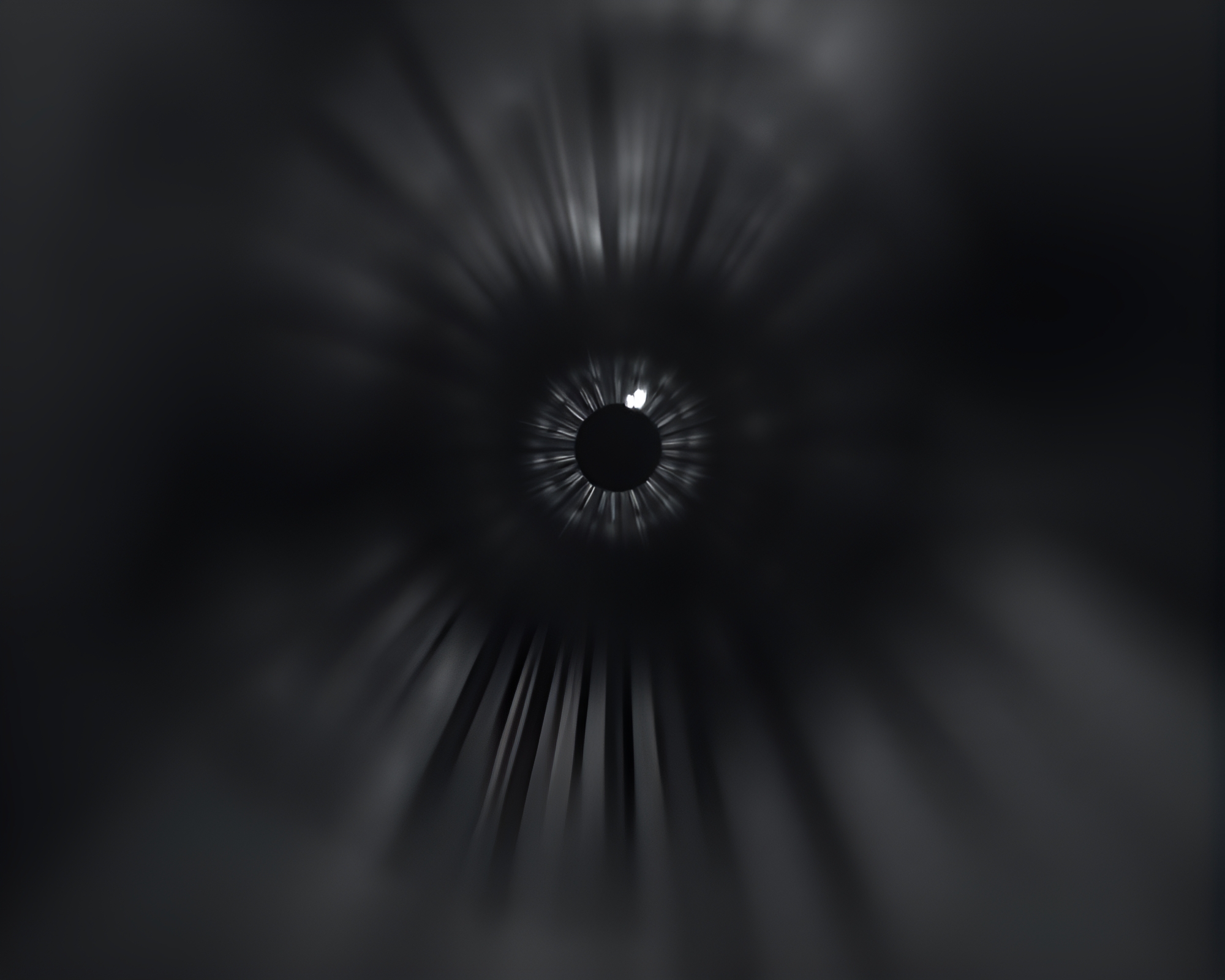 Cybernetic Eye Silhouette in Misty Stereoscopic Dimension – free AI stock image