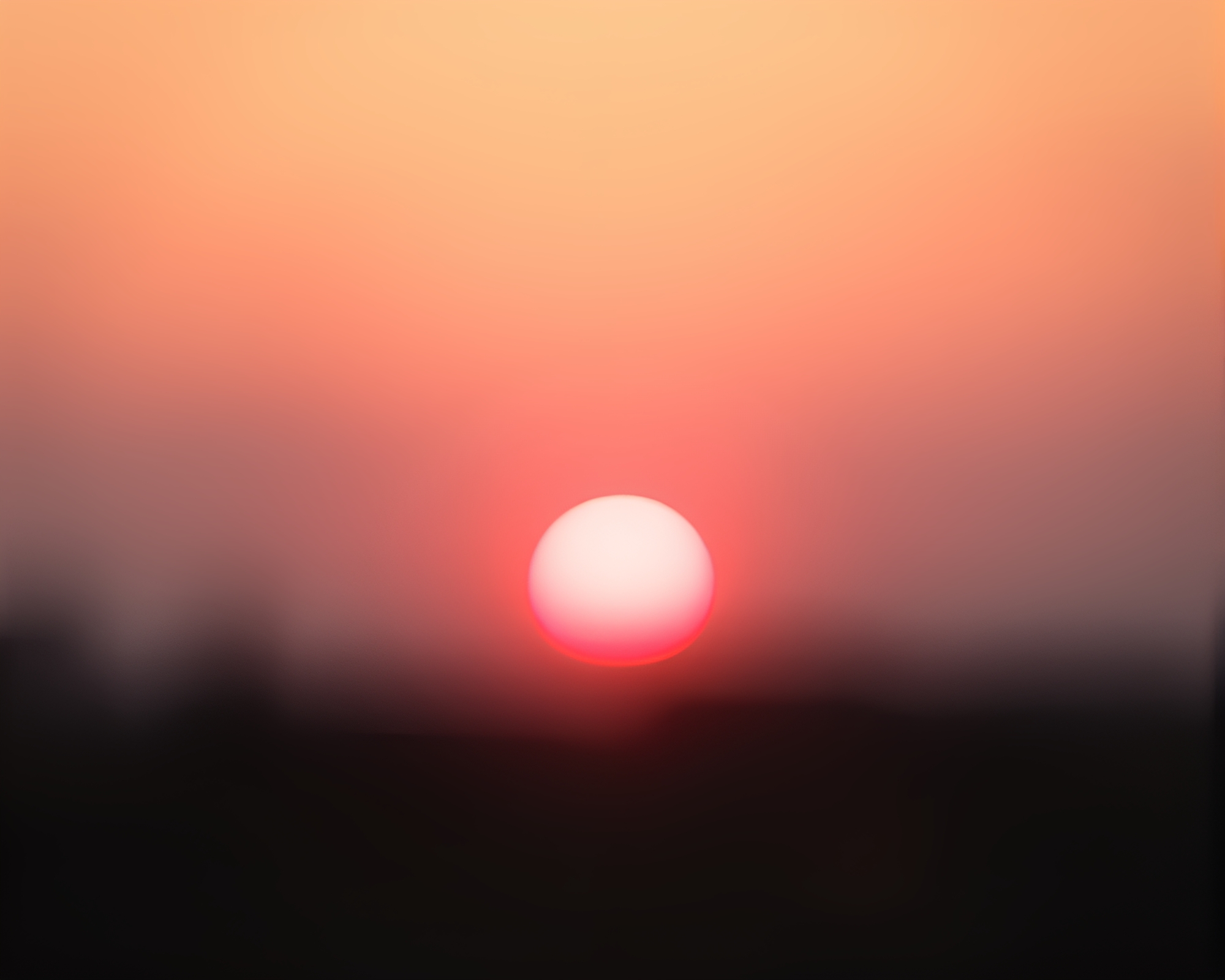 Vaporwave Sunset: Hazy Trompe-l’oeil Split Focus Art – free AI stock image