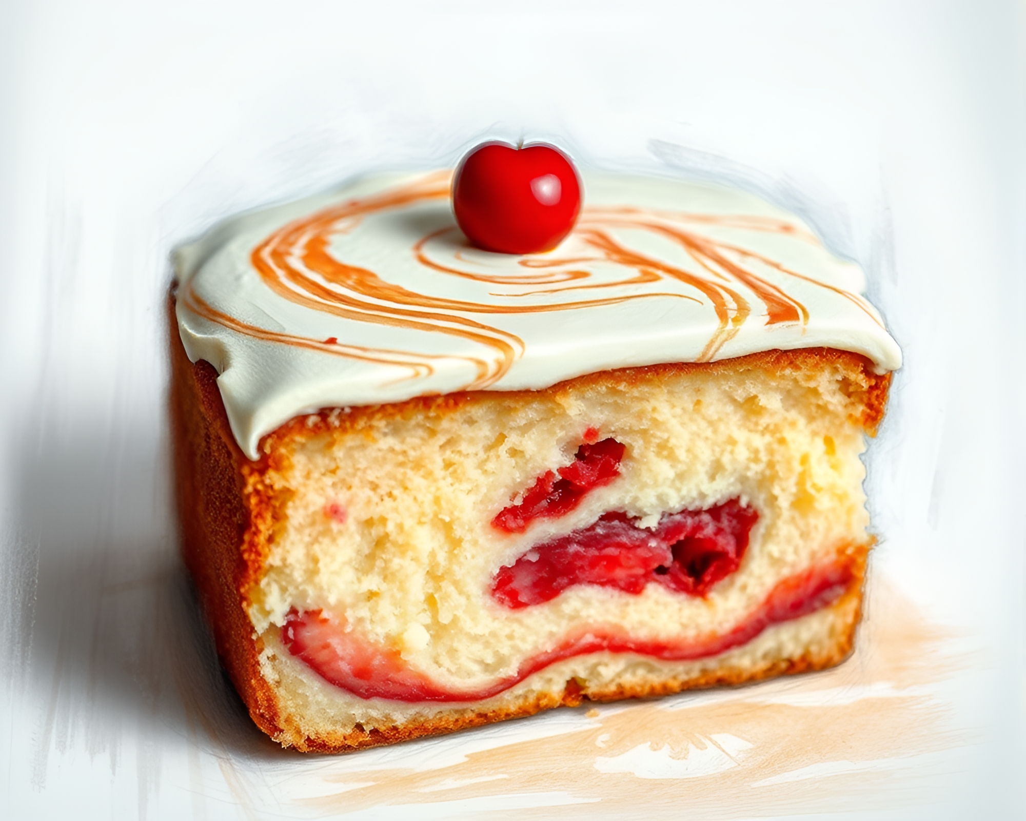Marbled Cake Texture Sketch with Bright Light – free AI stock image