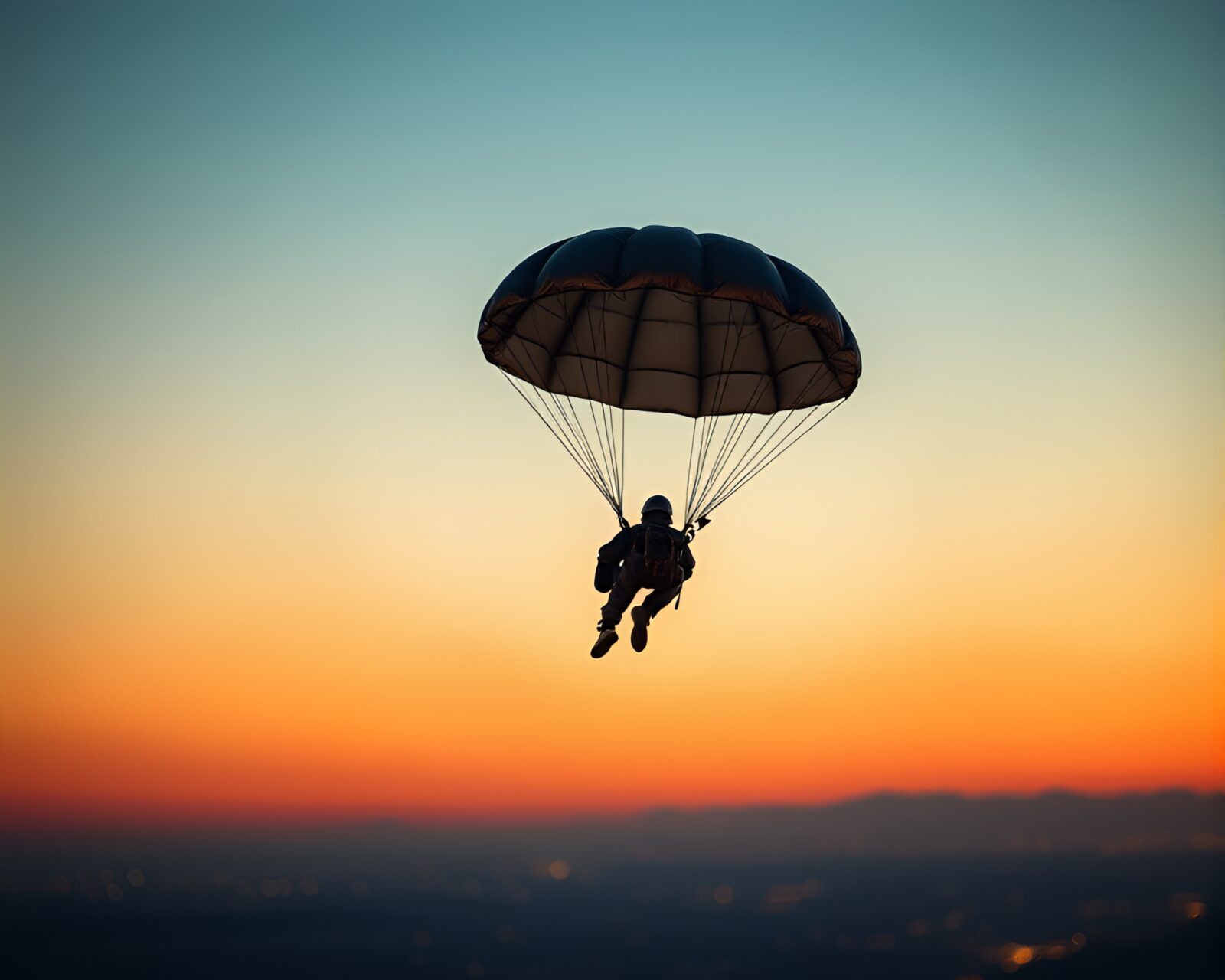Glowing parachute jumper with vintage vibe and metallic sheen