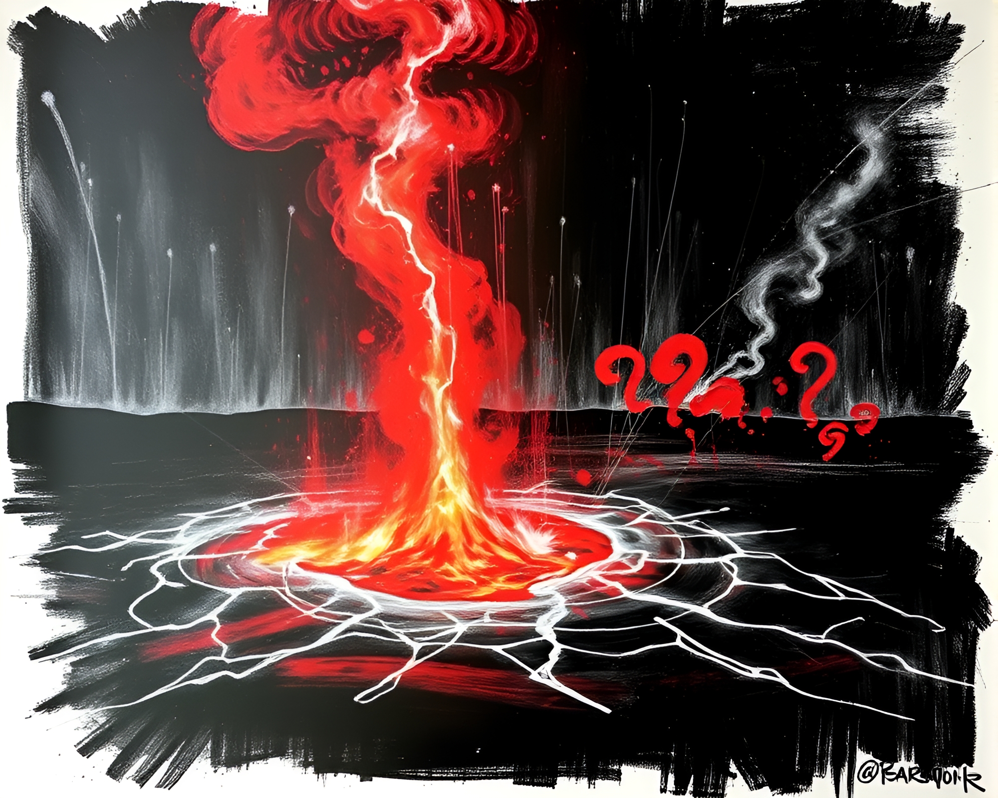 Volcanic Chalk Explosions Ignite Geyser Field – free AI stock image