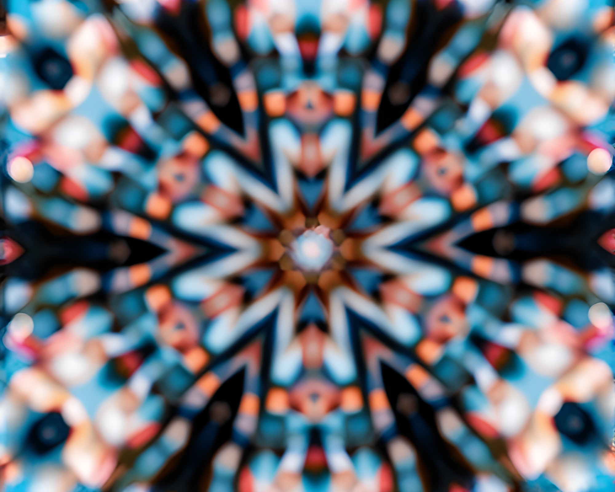 Mesmerizing Oasis Mirage in Kaleidoscope Harmony – free AI stock image