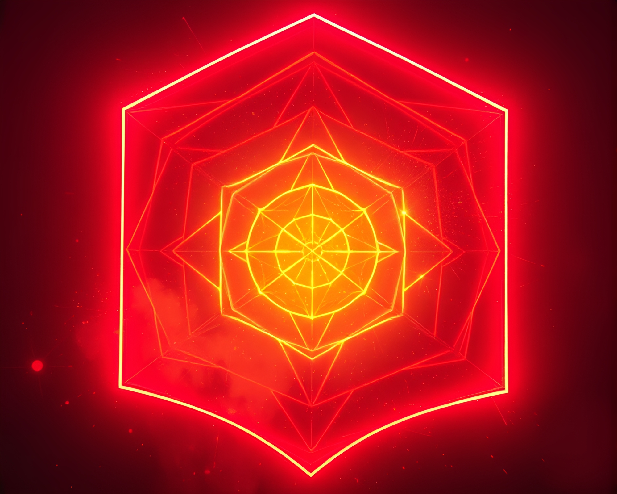 Antique Sextant in Neon Geometric Abstraction Dust Overlay – free AI stock image
