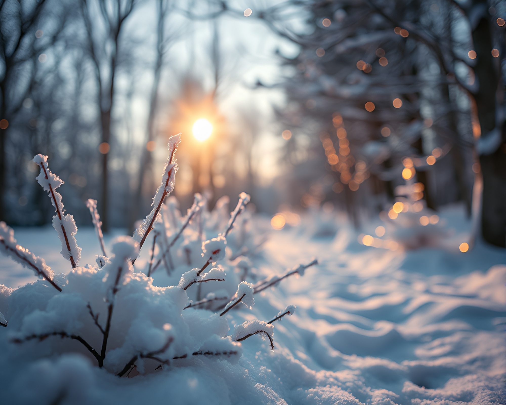 Snowflake Close-Up in Bright Winter Light – free AI stock image