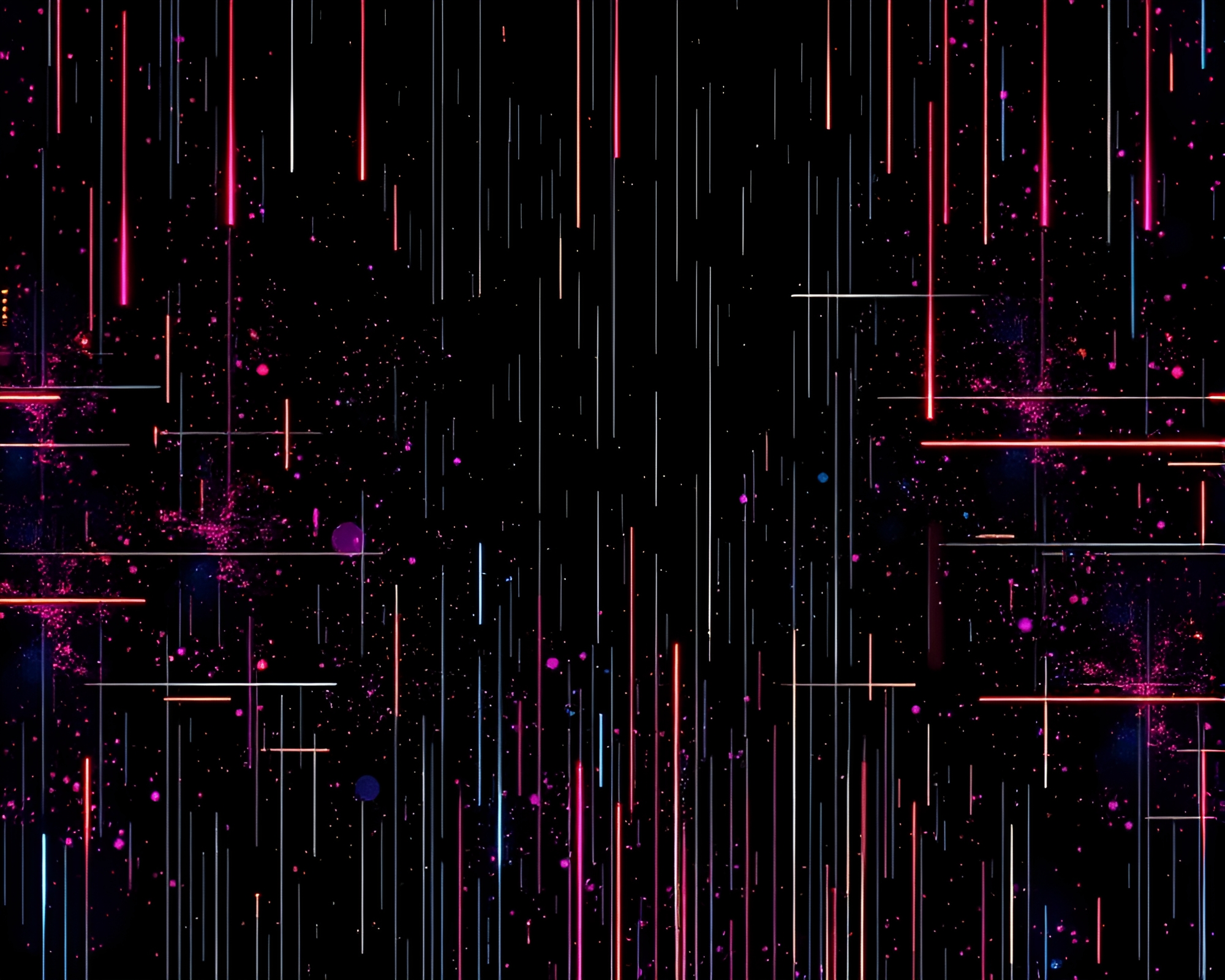 Neon Wireframe Glitch Art in Hyper-realistic Style – free AI stock image