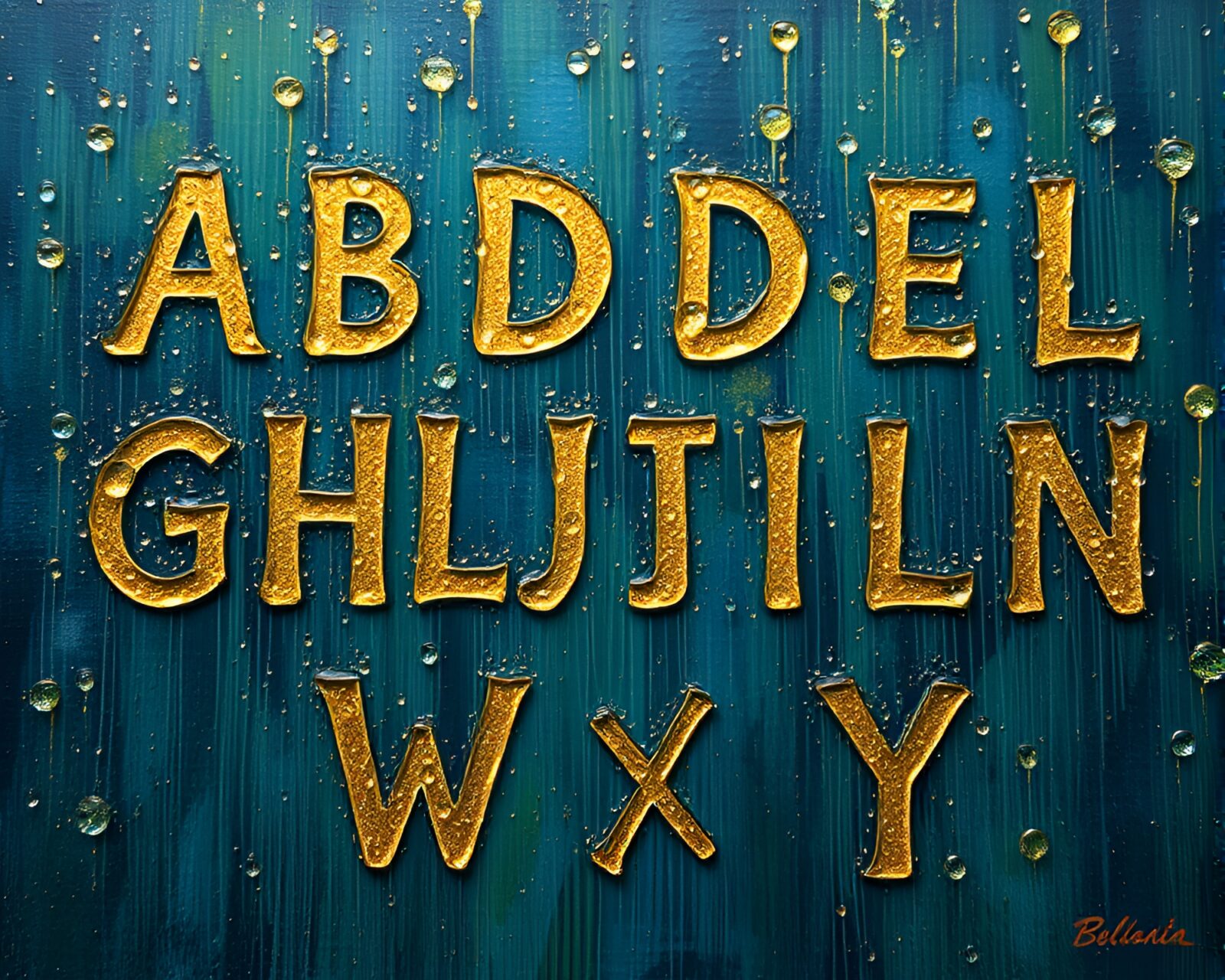 Stardust shimmer over intricate runes and dew-covered canvas