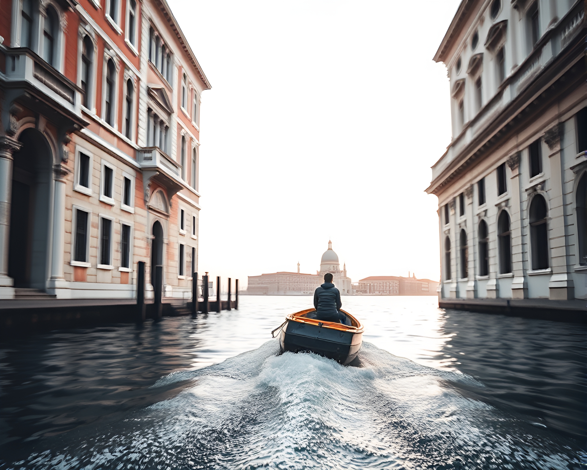Romantic Sailing Adventure in Soft Focus Contrasts – free AI stock image