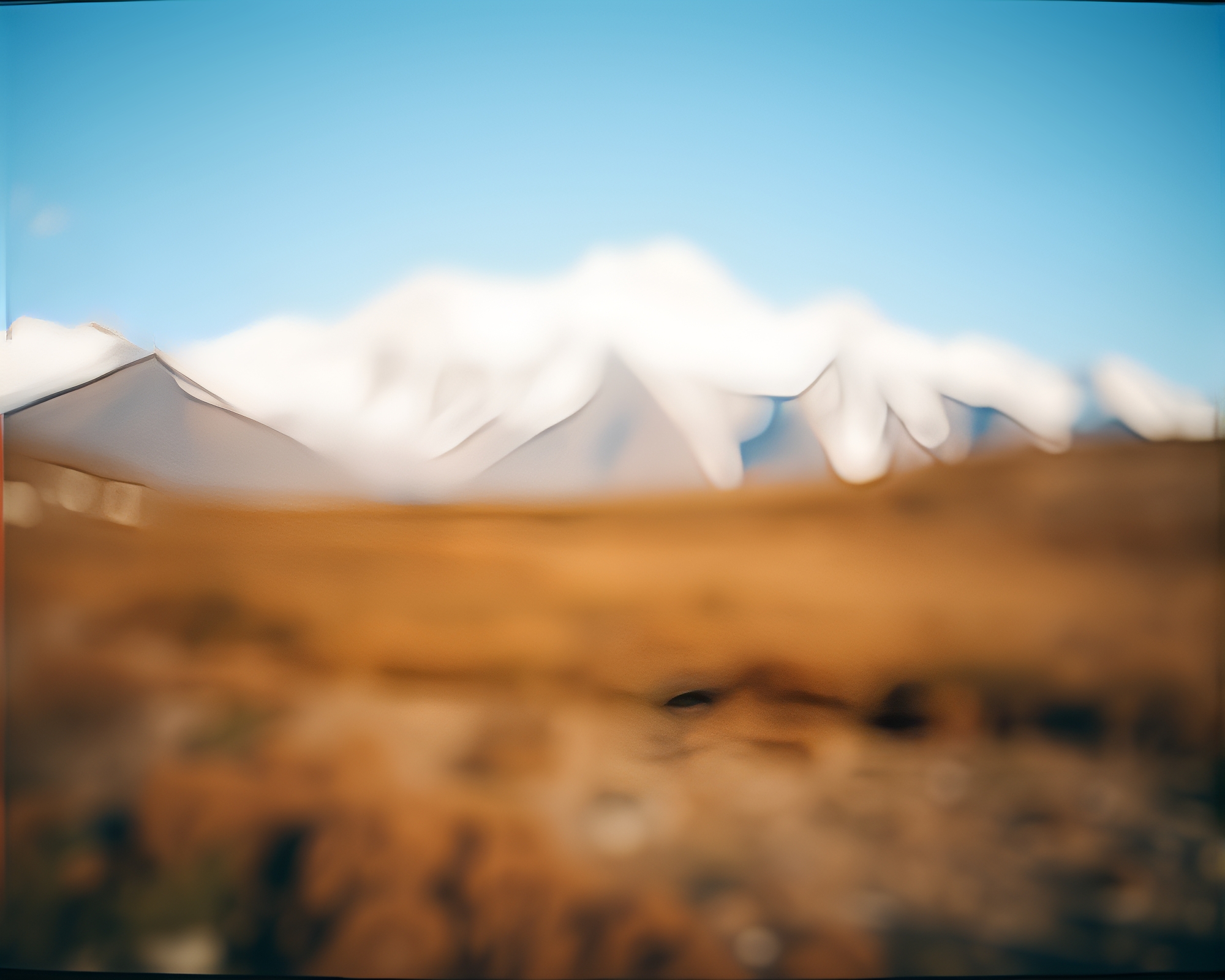 Majestic Glacier Field in Soft Focus Film Photography – free AI stock image