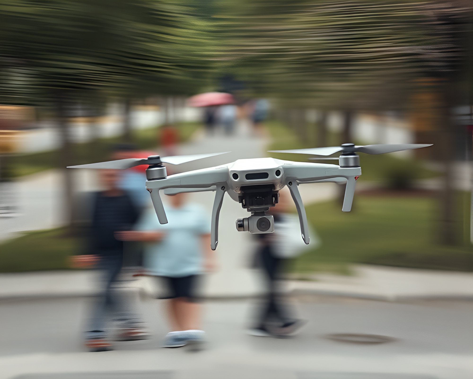Tourist Capturing Aerial Views with High-Tech Drone – free AI stock image