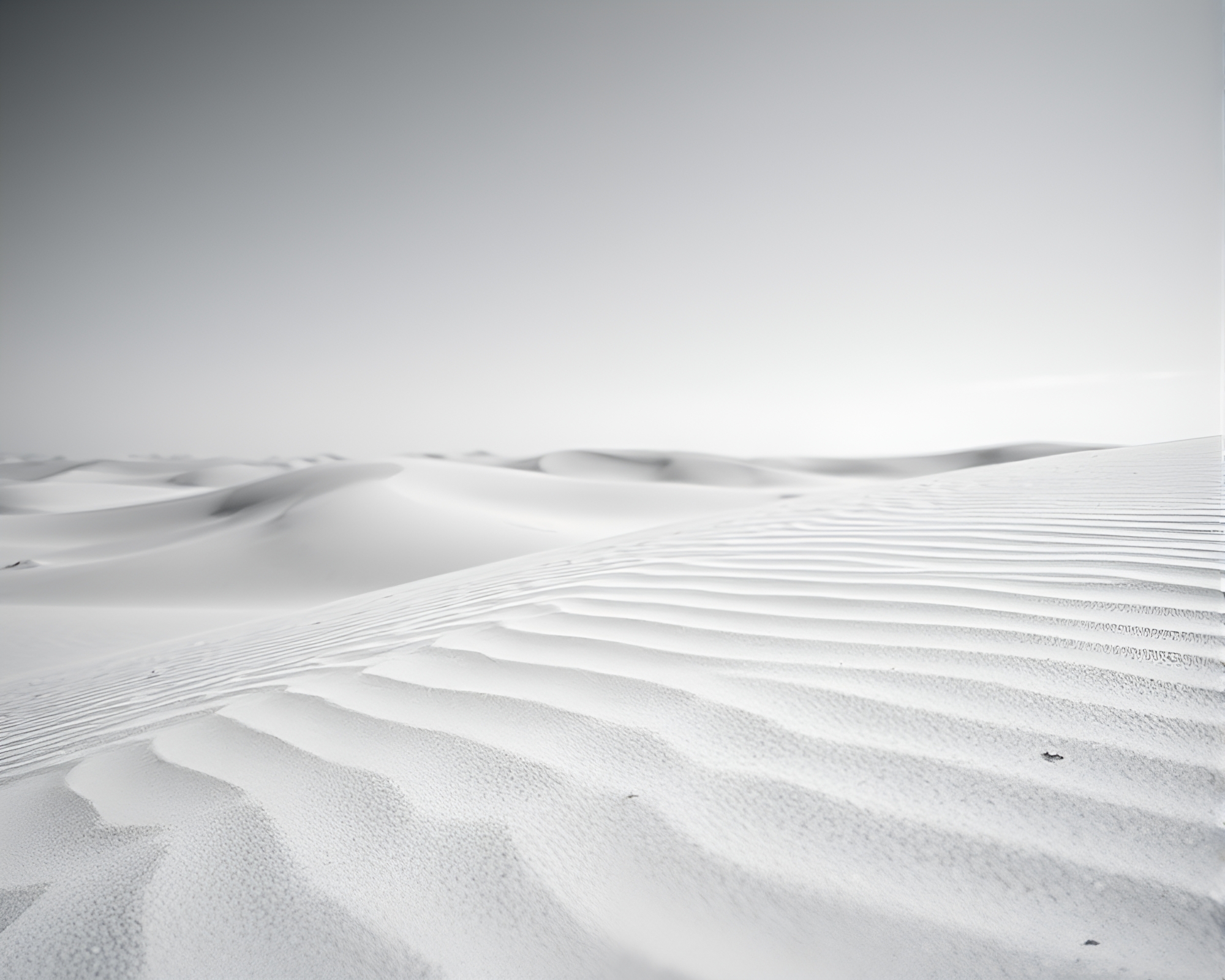 Surreal Neon Desert Mirage with Shallow Depth – free AI stock image