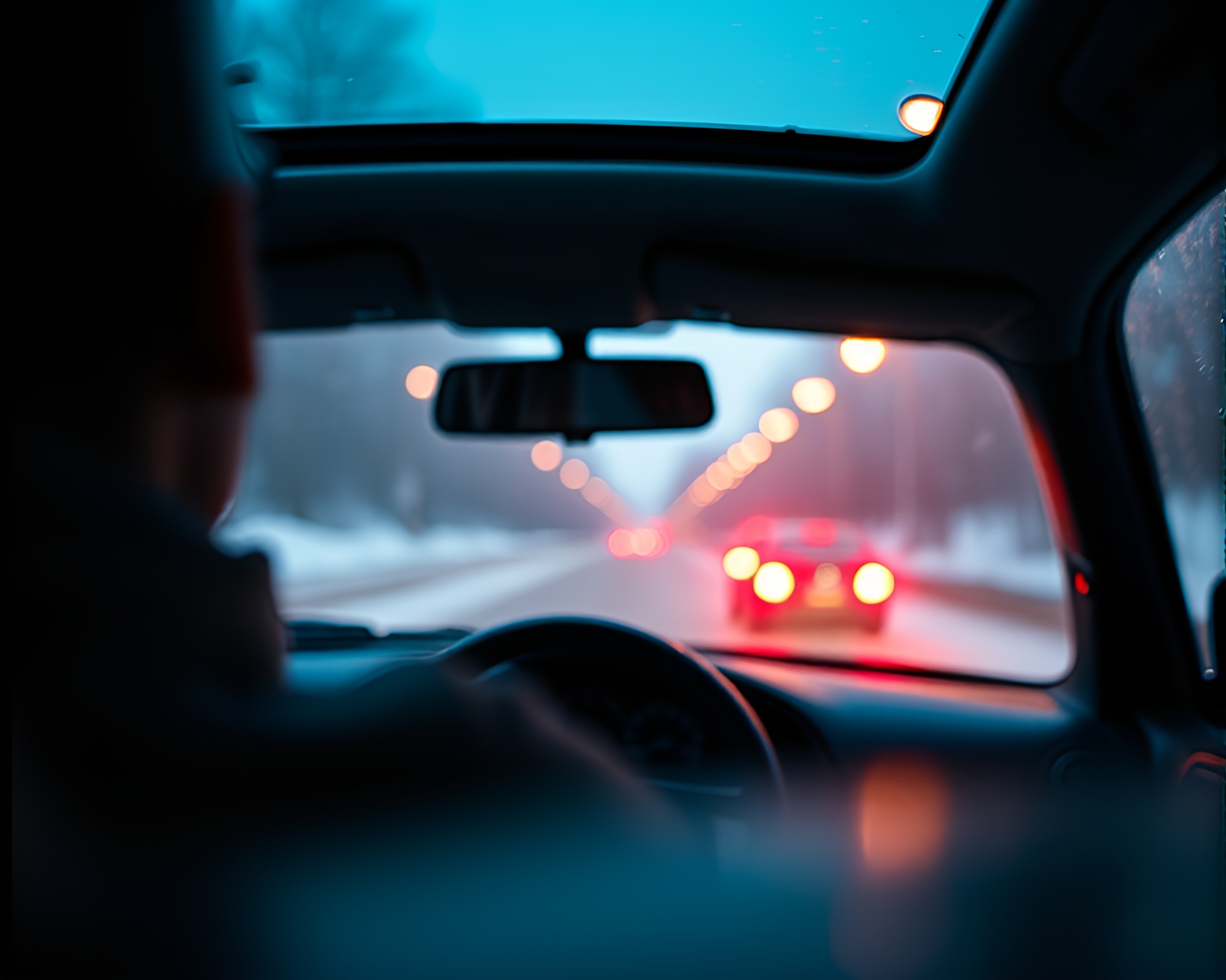 Macro Pastel Car Drive Through Serene Cold – free AI stock image