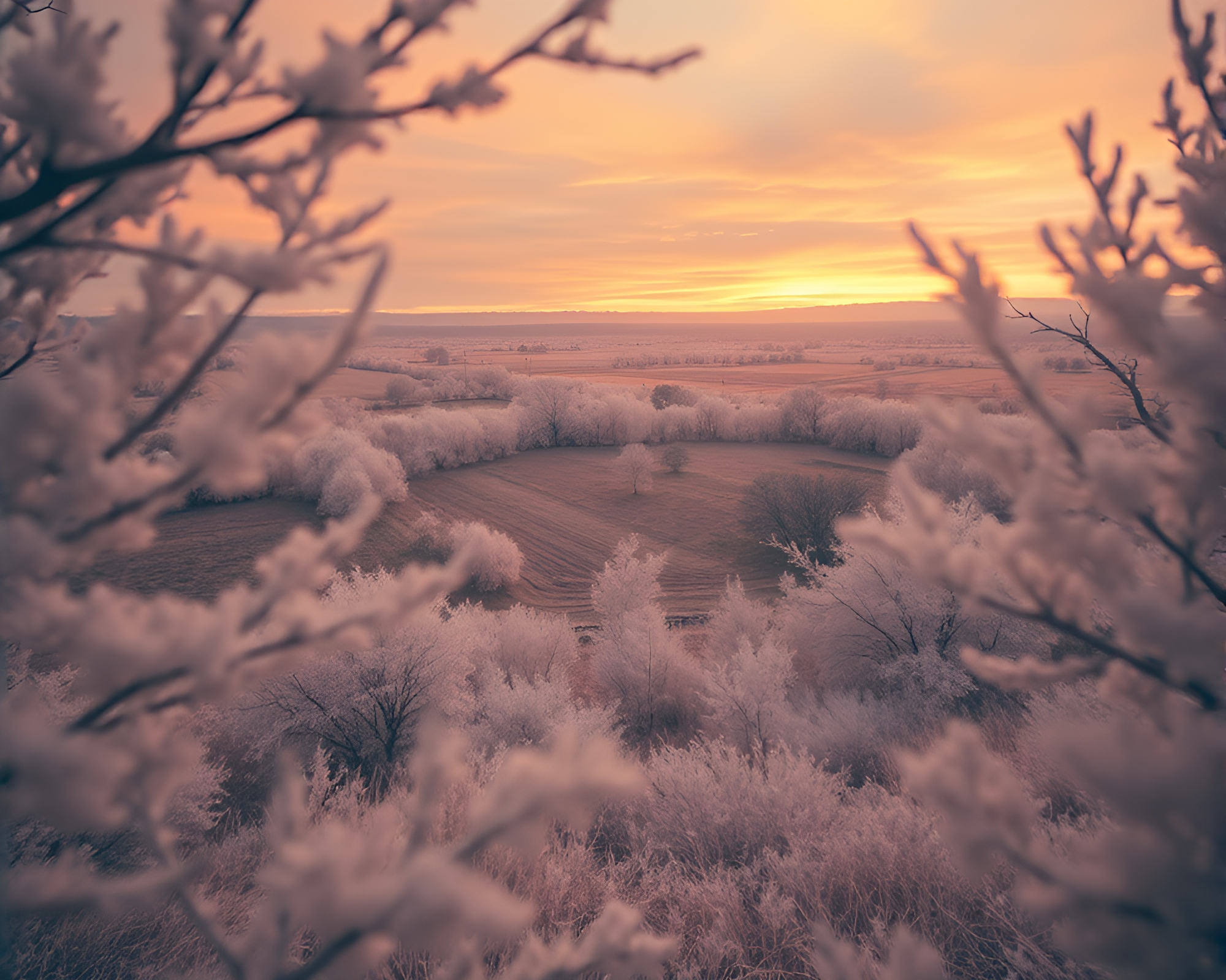 Rustic Windmill through Overhead Window in Infrared Light – free AI stock image