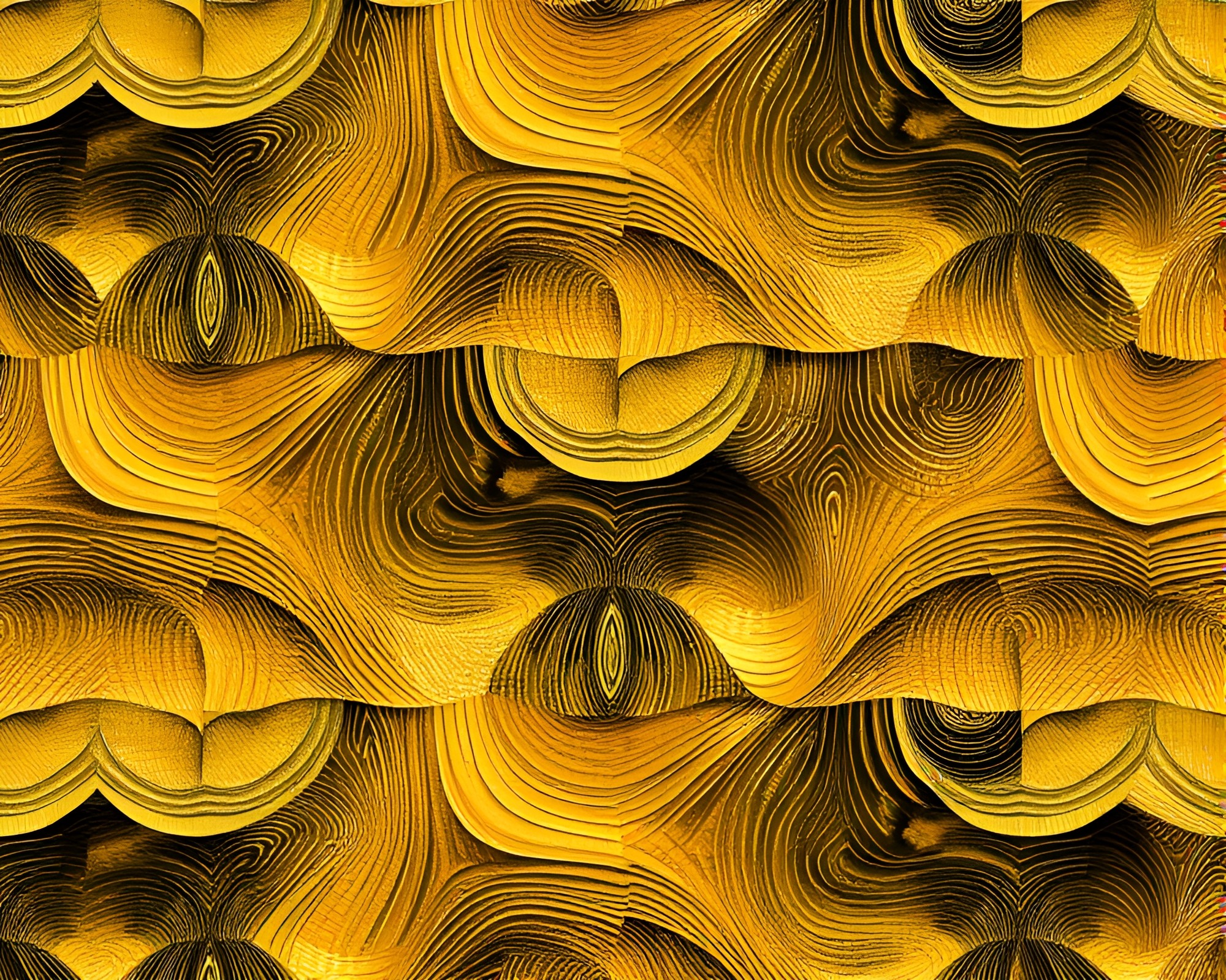 Savannah Golds: Escher-inspired Photorealism – free AI stock image