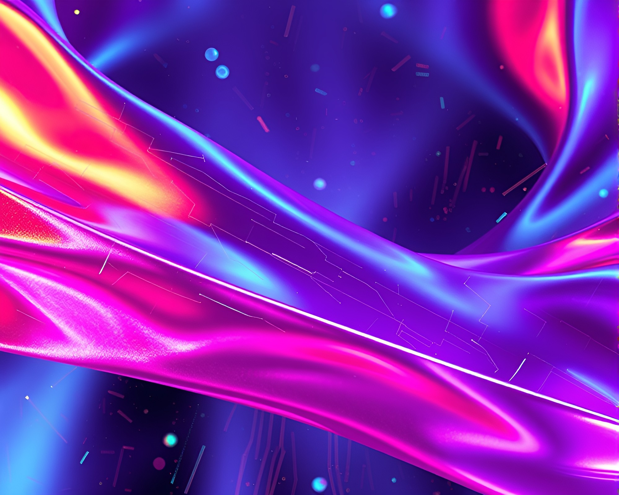 Futuristic Ribbon Light Show Composition – free AI stock image