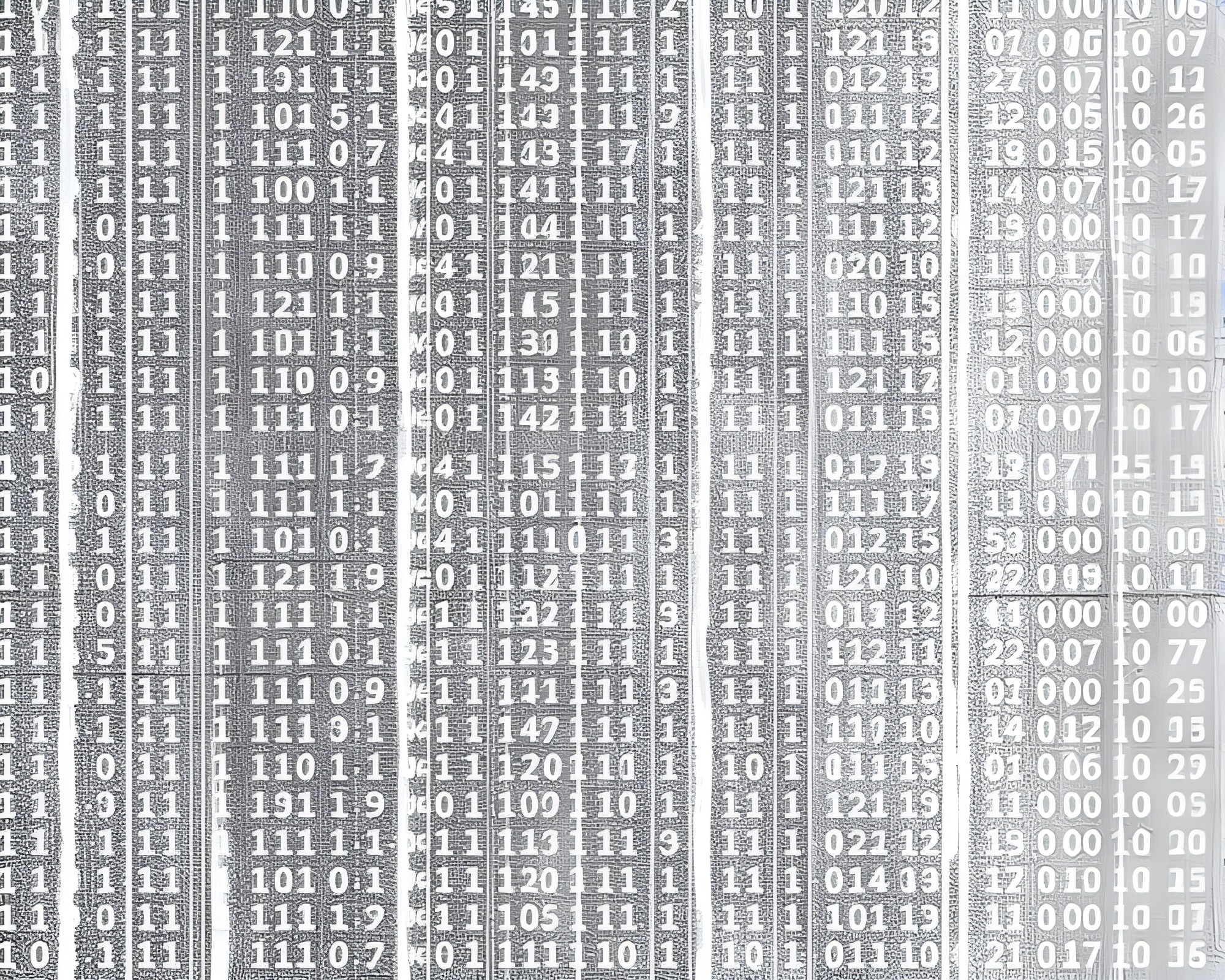Binary Code Texture Overlay in Trompe-l’oeil Style – free AI stock image