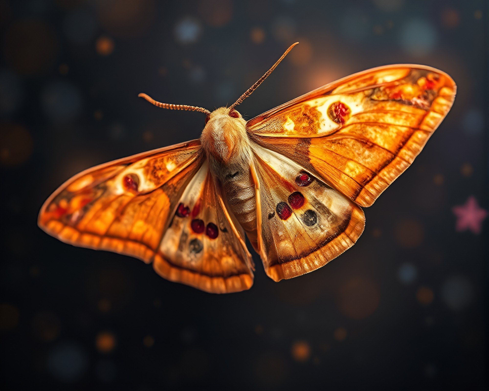 Mystical Moth Hatching in Neural Style Mist – free AI stock image