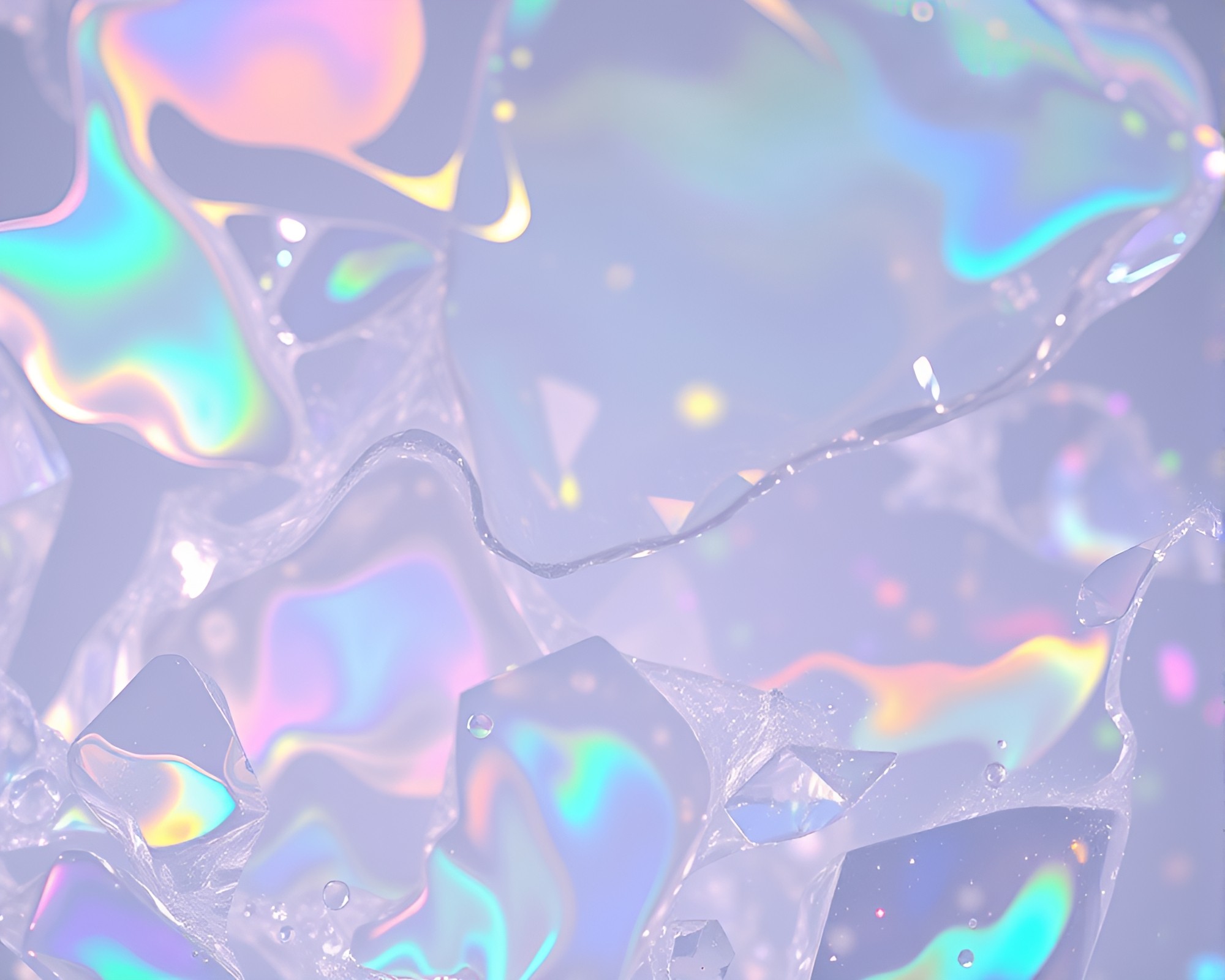 Ethereal Djinn in Soap Film Iridescence – free AI stock image