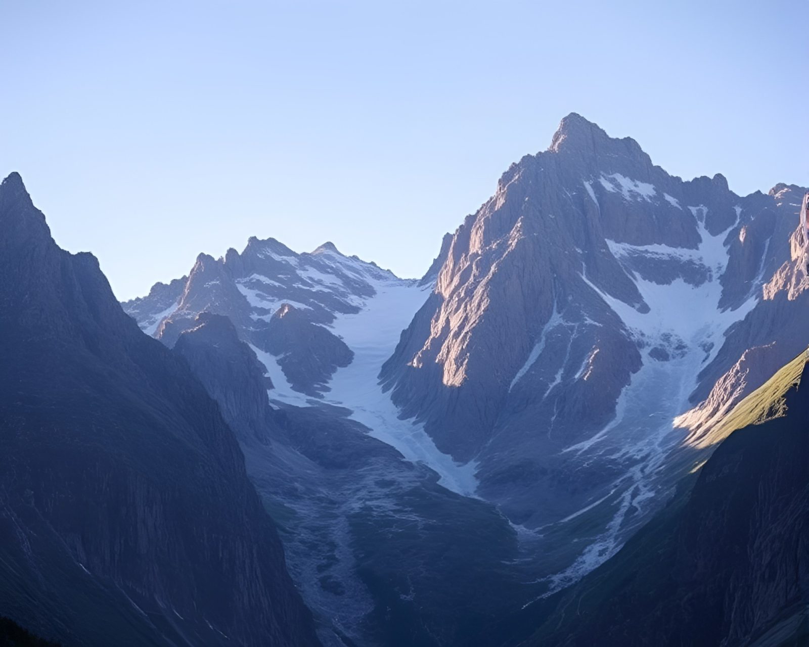 Majestic mountain goat with vibrant water distortion under natural light