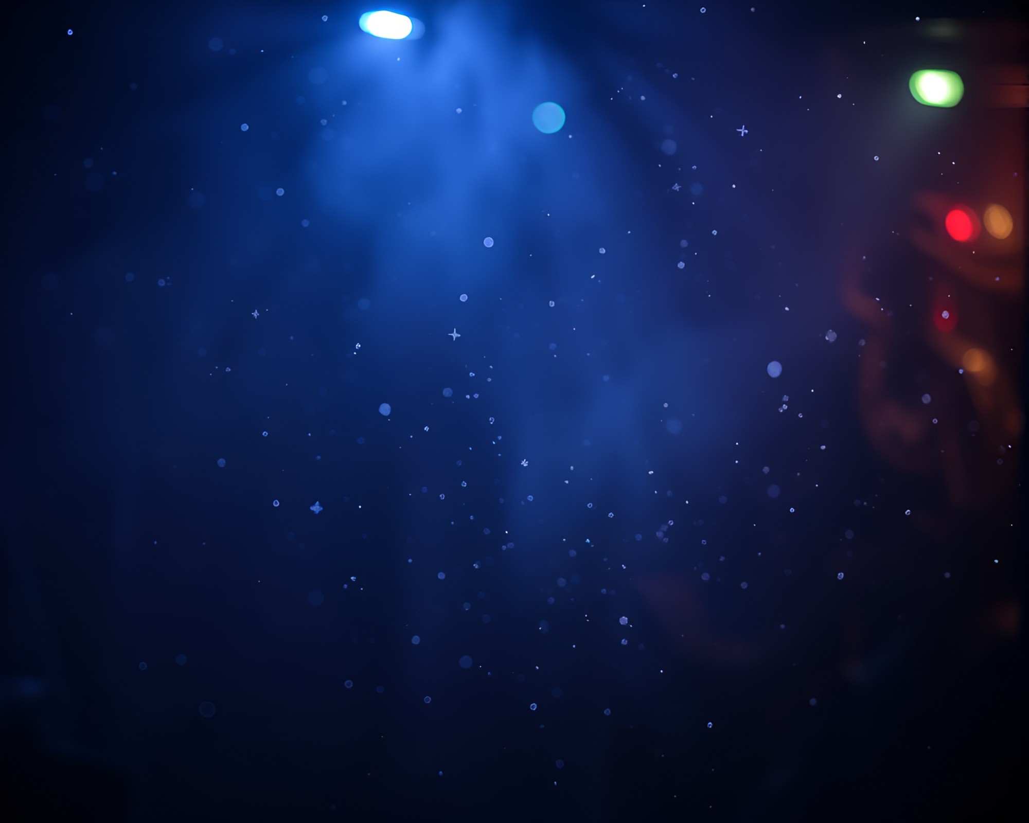 Glimmering Peacock Feathers in Basement Hologram – free AI stock image