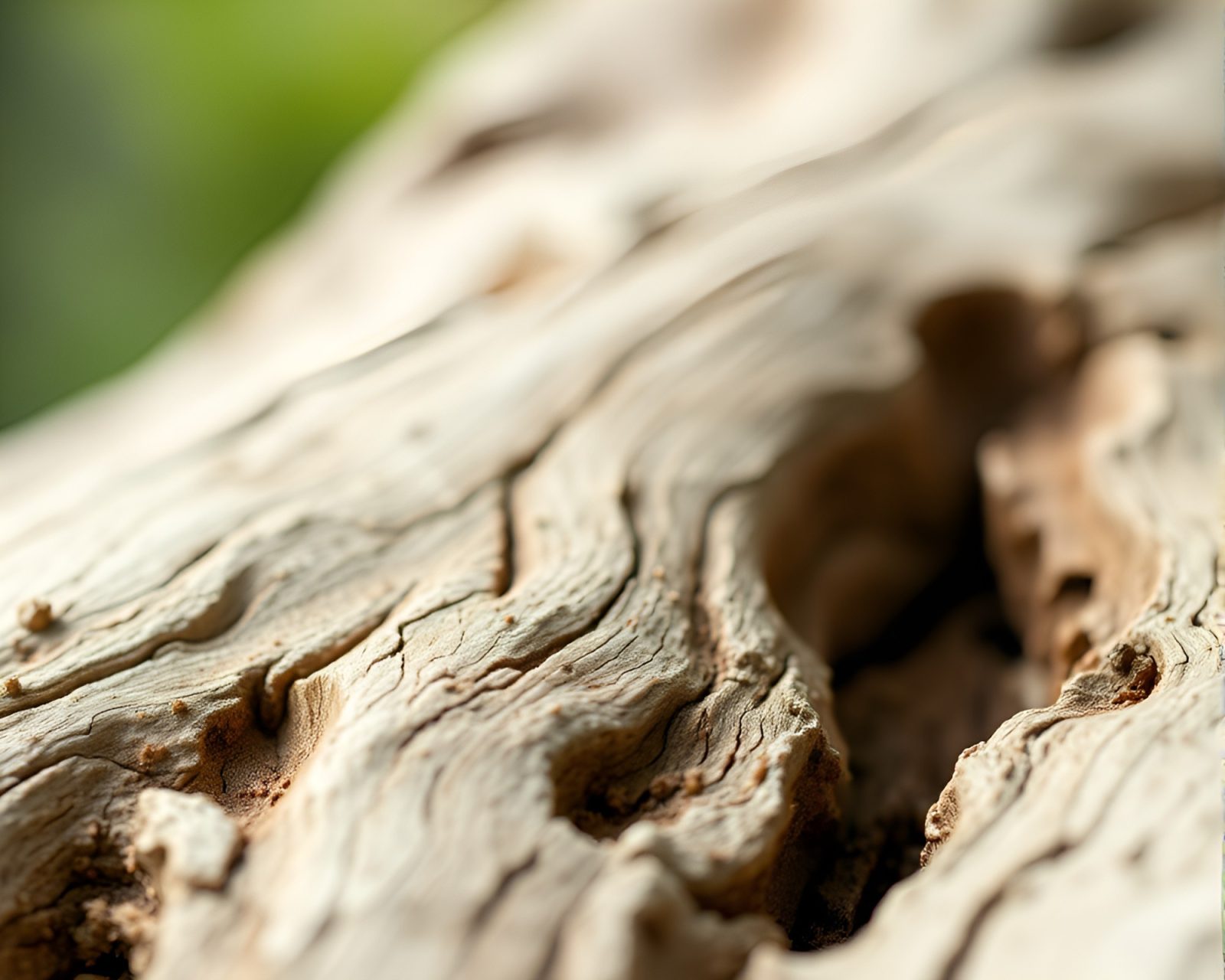 Tilt-shift effect oil painting showcasing intricate wood grains