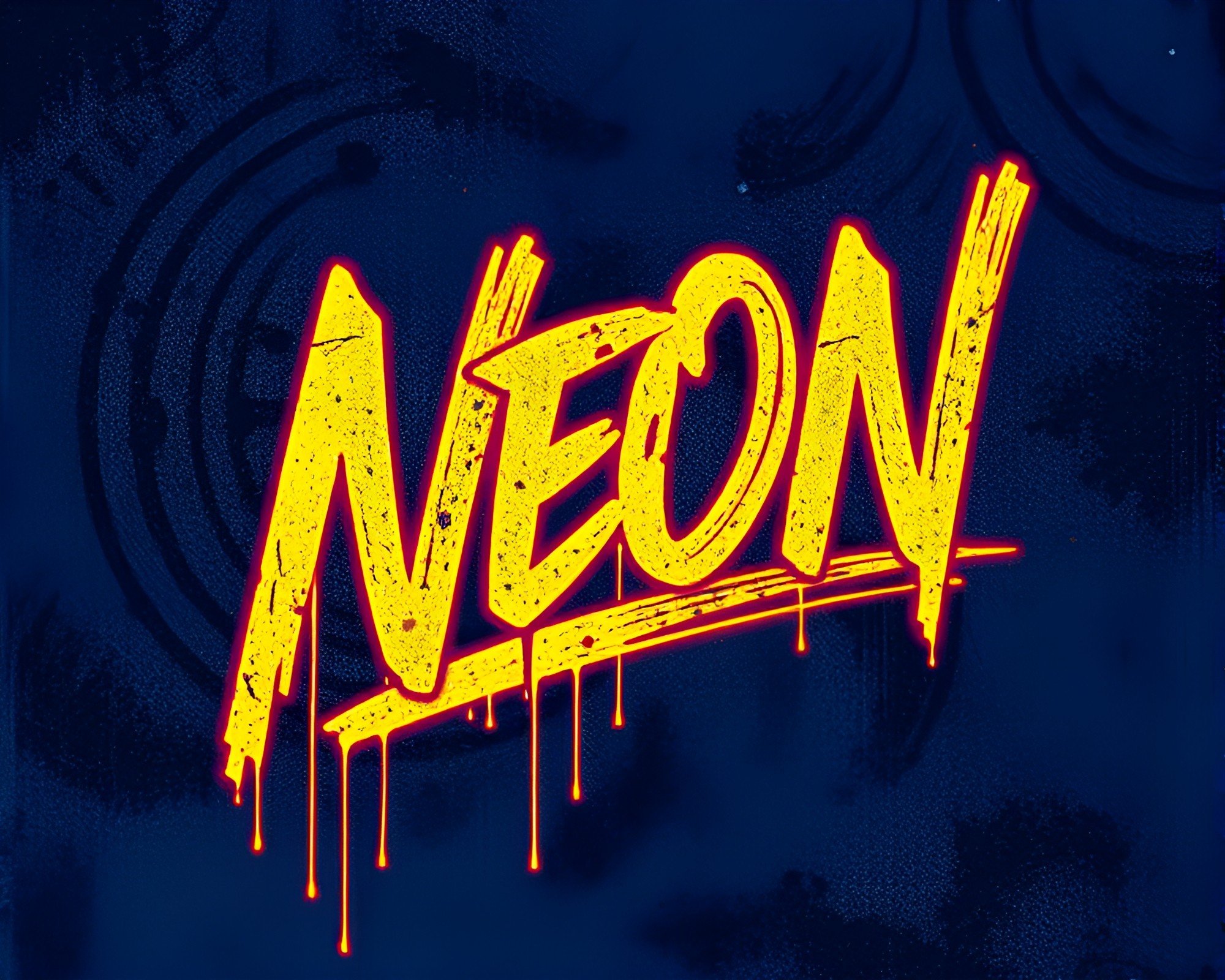 Neon Graffiti Art in Vector Style – free AI stock image