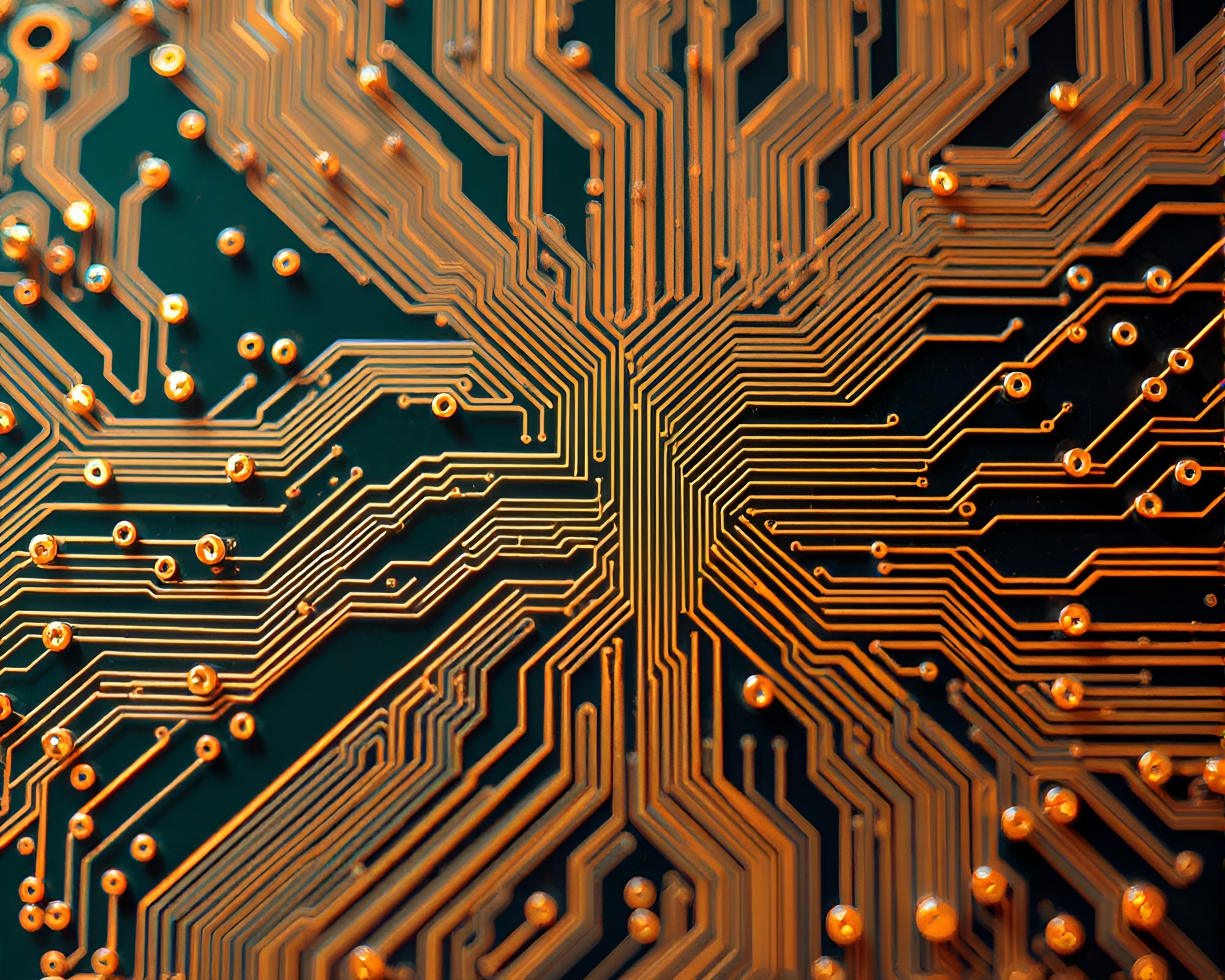 Apple Cider Circuit Board Symphony – free AI stock image